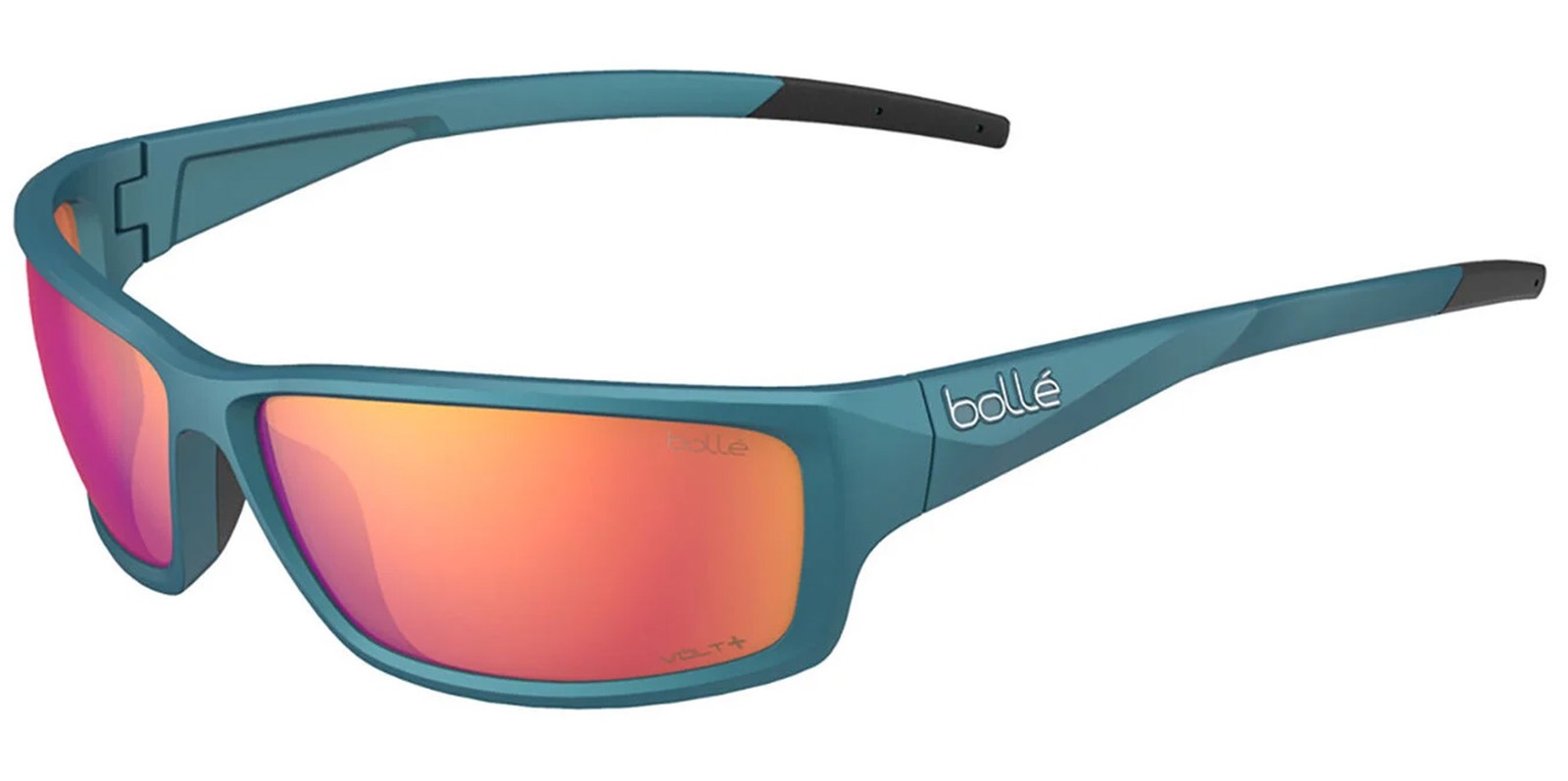 Bolle Cerber Polarized Teal Sport Wrap Sunglasses w/Volt+ Mirrored Lens – Taiwan