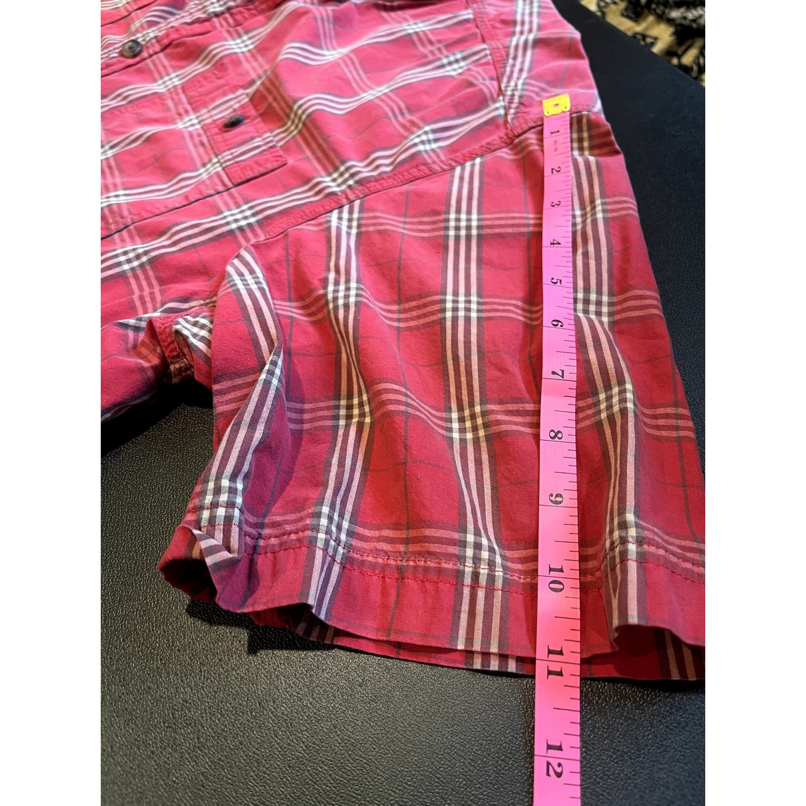Vintage Schmidt Red Plaid Flannel ShirtXL Cotton Button Up Workwear Outdoor