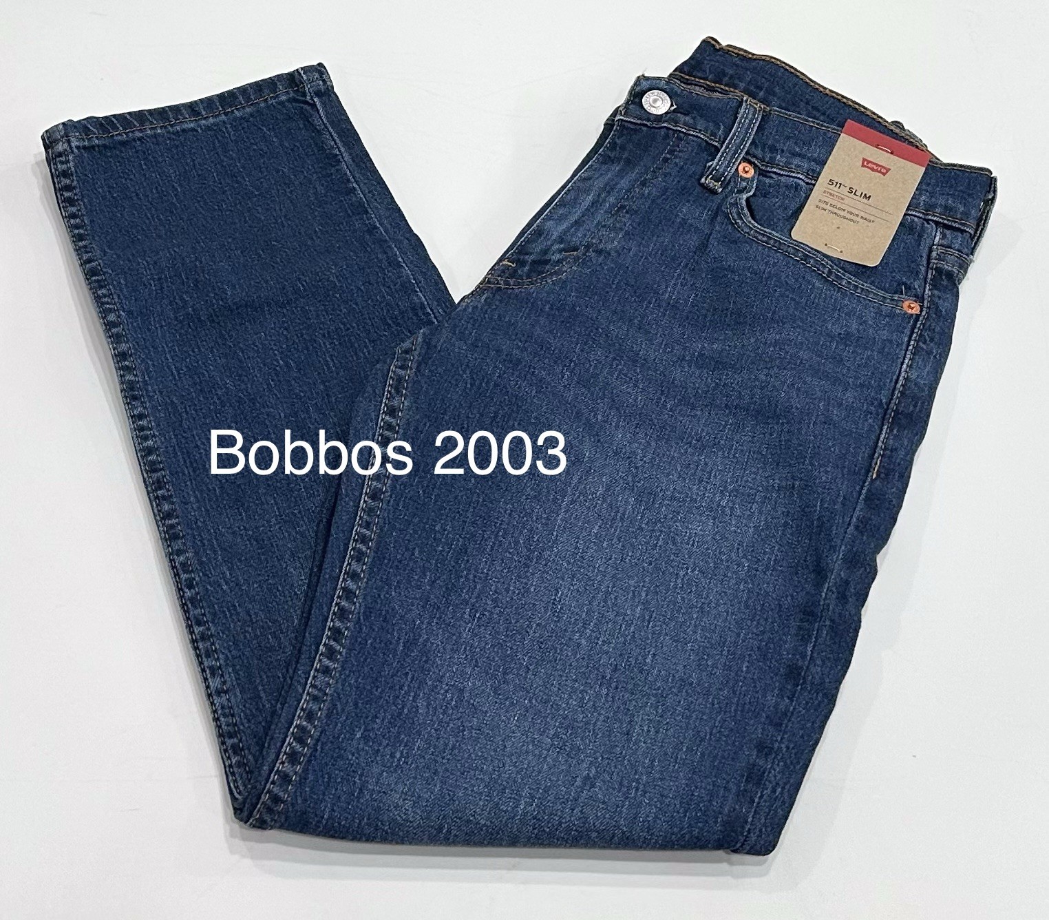 Levi’s 511 Men’s Slim Fit Stretch Sits Below Waist Jeans, Blue, Size 30X29