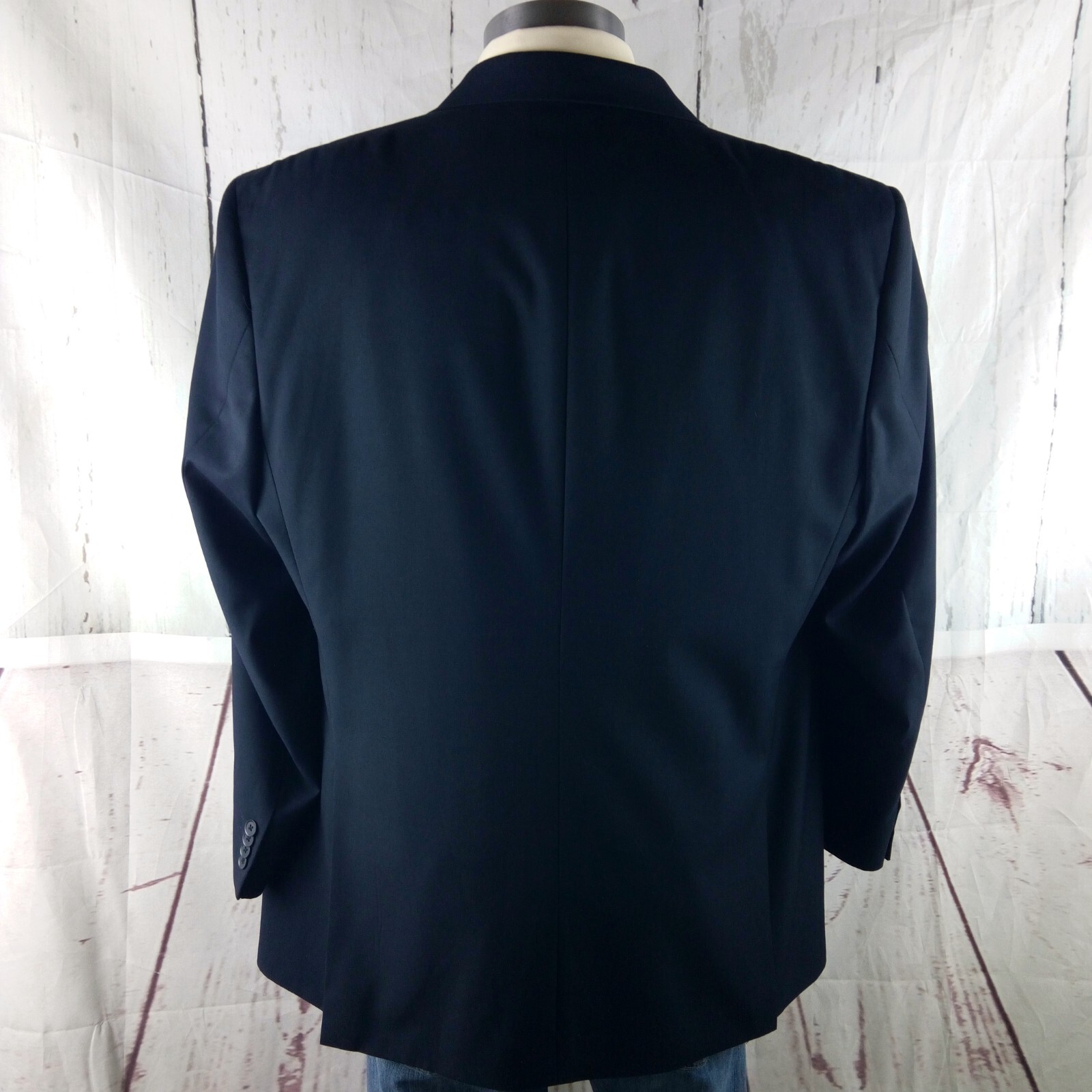 Circo La Moda 48R 3 Button Navy Blue Suit Jacket Blazer