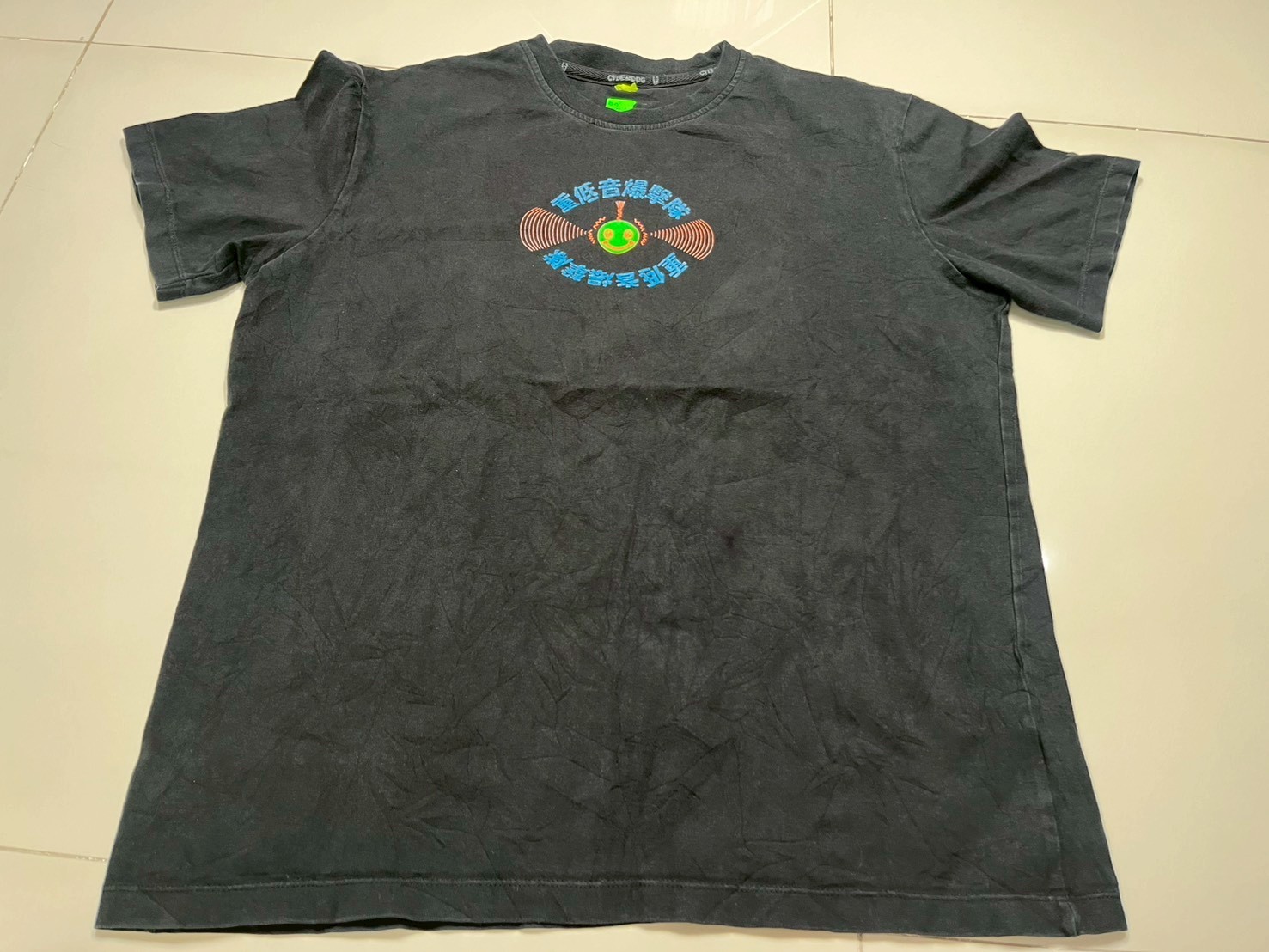 Vintage 2000’s Y2K Cyberdog London Rave Techno Brand T Shirt LSD DJ