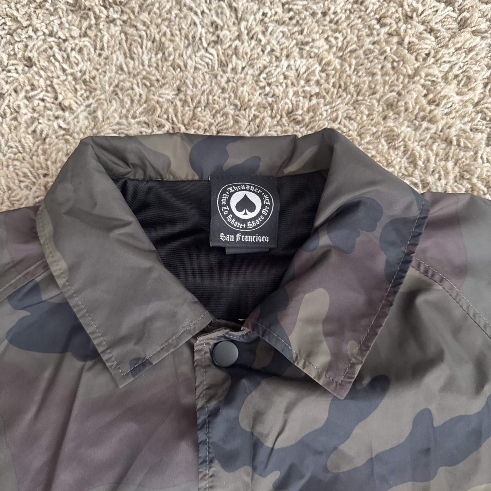 Thrasher Camouflage Skategoat Skateboarding Windbreaker Jacket – Men’s Small