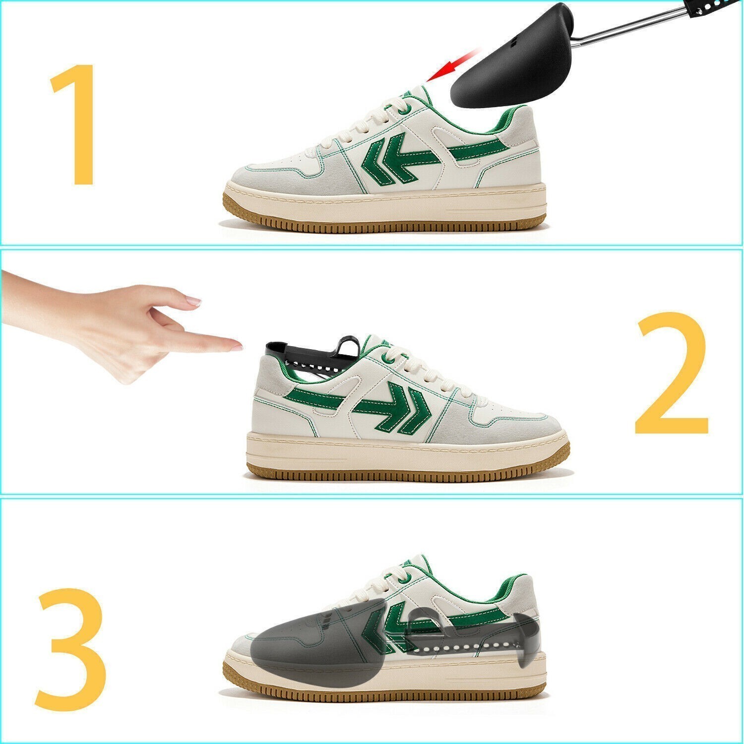 5-20PC Plastic Adjustable Support Shoes Tree Keeper Stretcher Shoe Shaper Holder