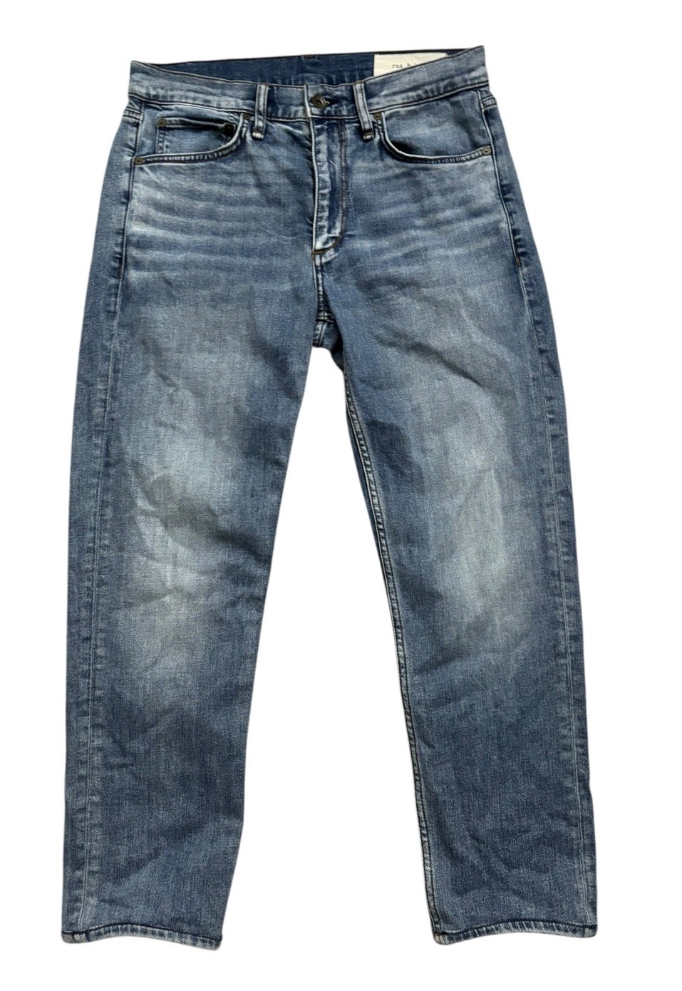 rag & bone Jeans Mens Sz 30×26 Short Length Blue Fit 2 Slim Medium Wash Tapered
