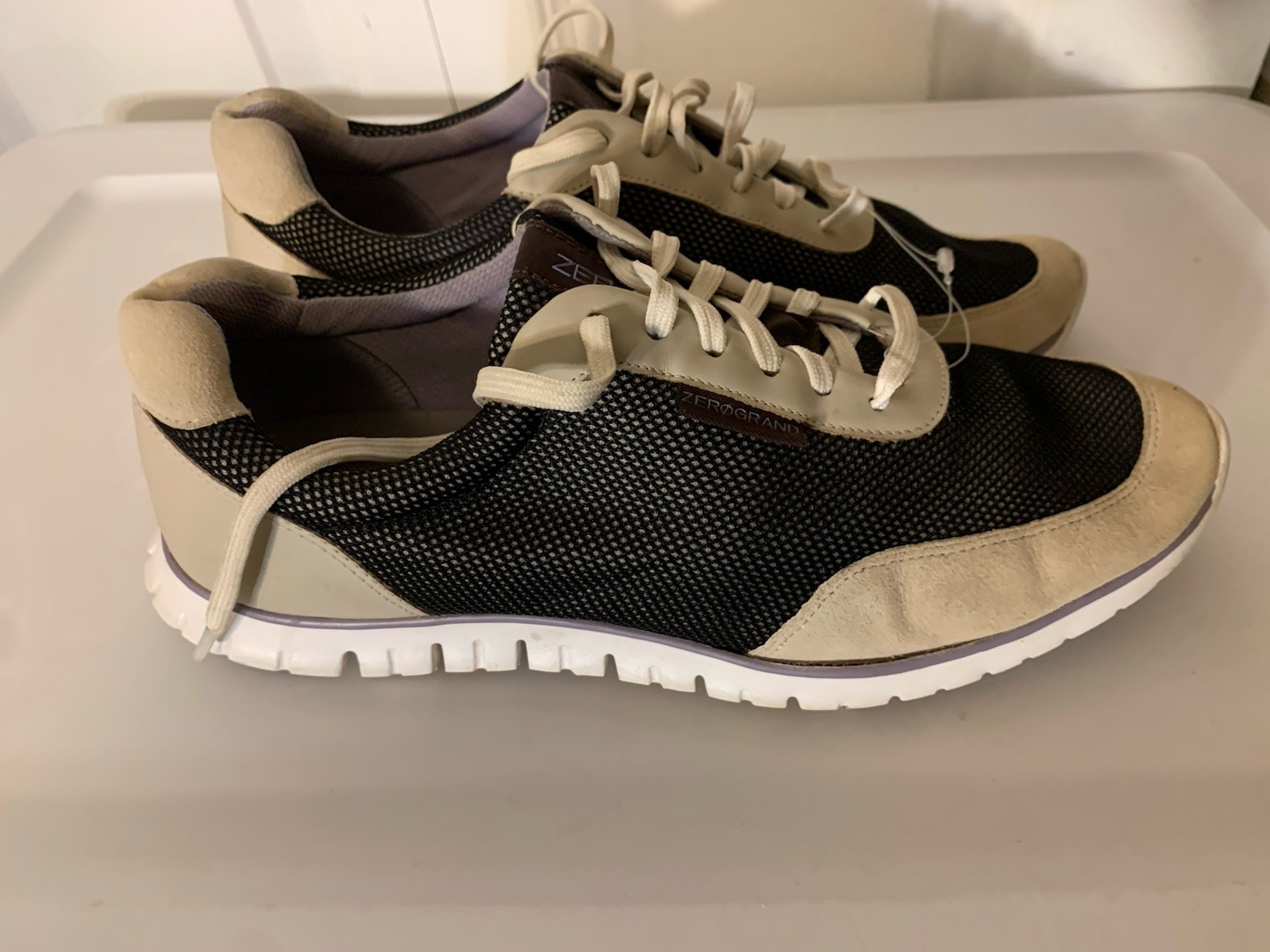 COLE HAAN ZEROGRAND.OS LEATHER MESH LUXURY SNEAKER SHOES SLIP ON WOMEN 9B