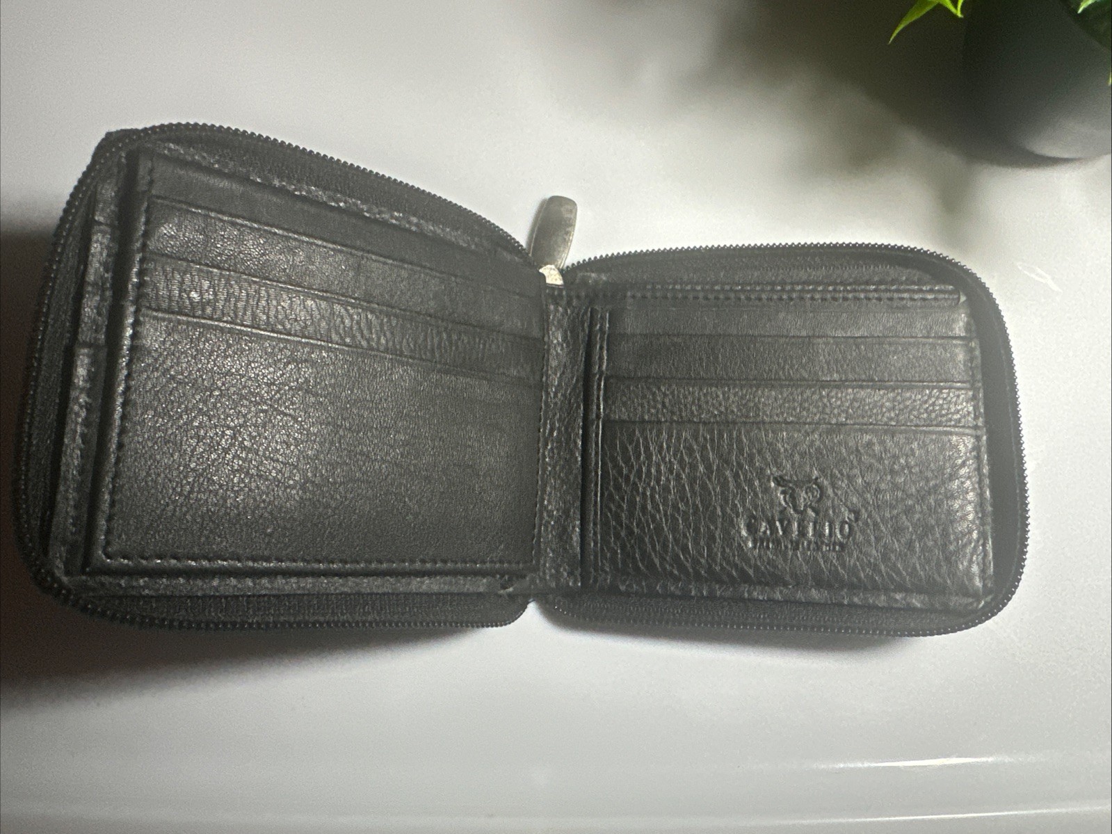 Black Premium Leather Cavelio Wallet