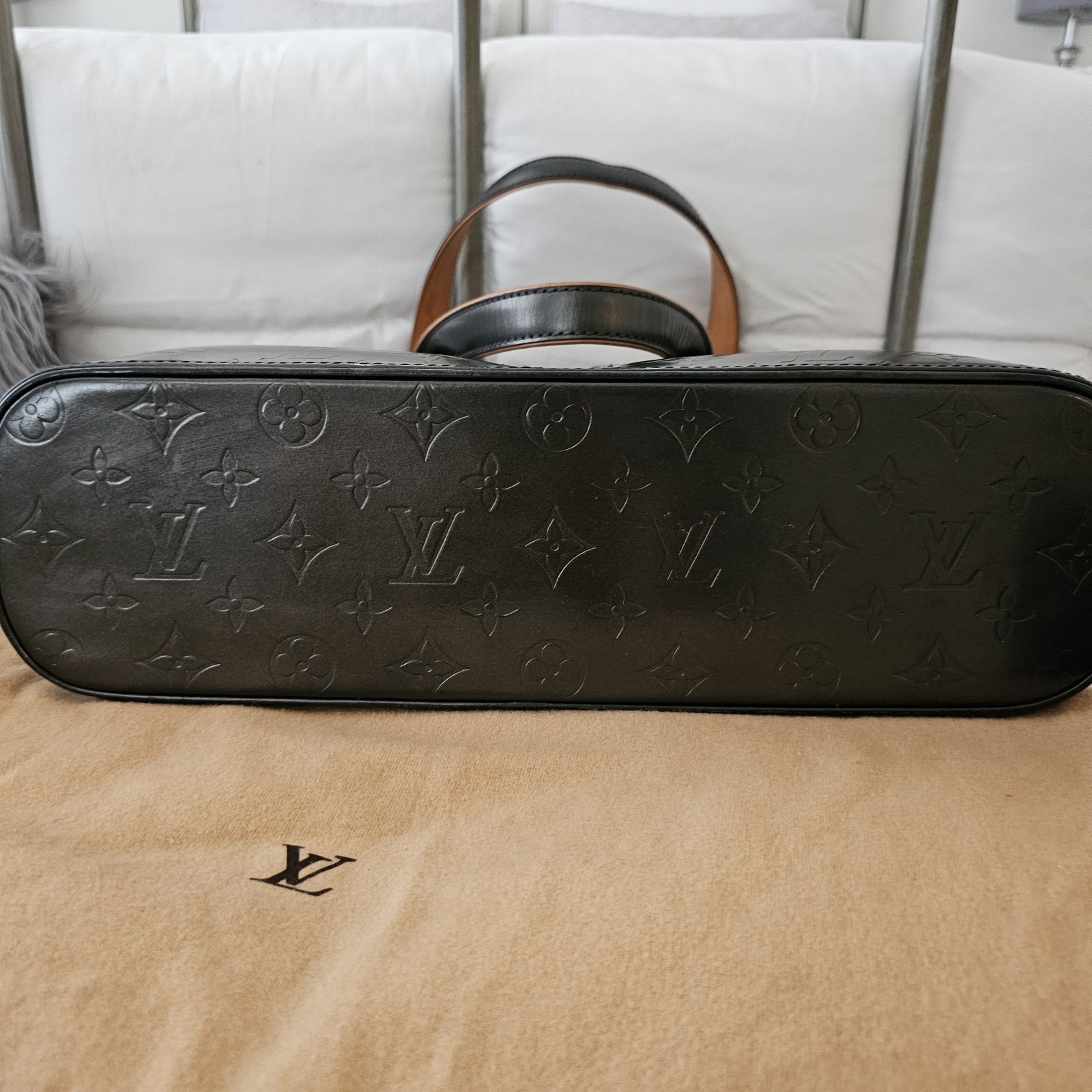 Louis Vuitton Monogram Mat Wilwood Tote Bag and Tri-fold Wallet