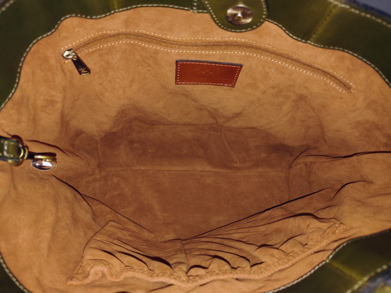 Patricia Nash Mallory Convertible Tote Soft Olive Leather Bag NWT MSRP $249 P996