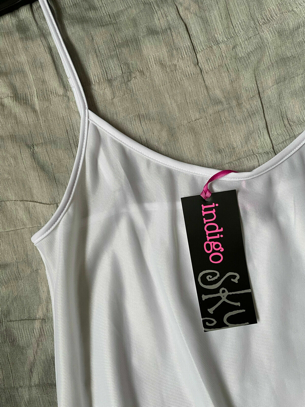 White cream smooth silky satin feel nightie full slip nightie nightdress