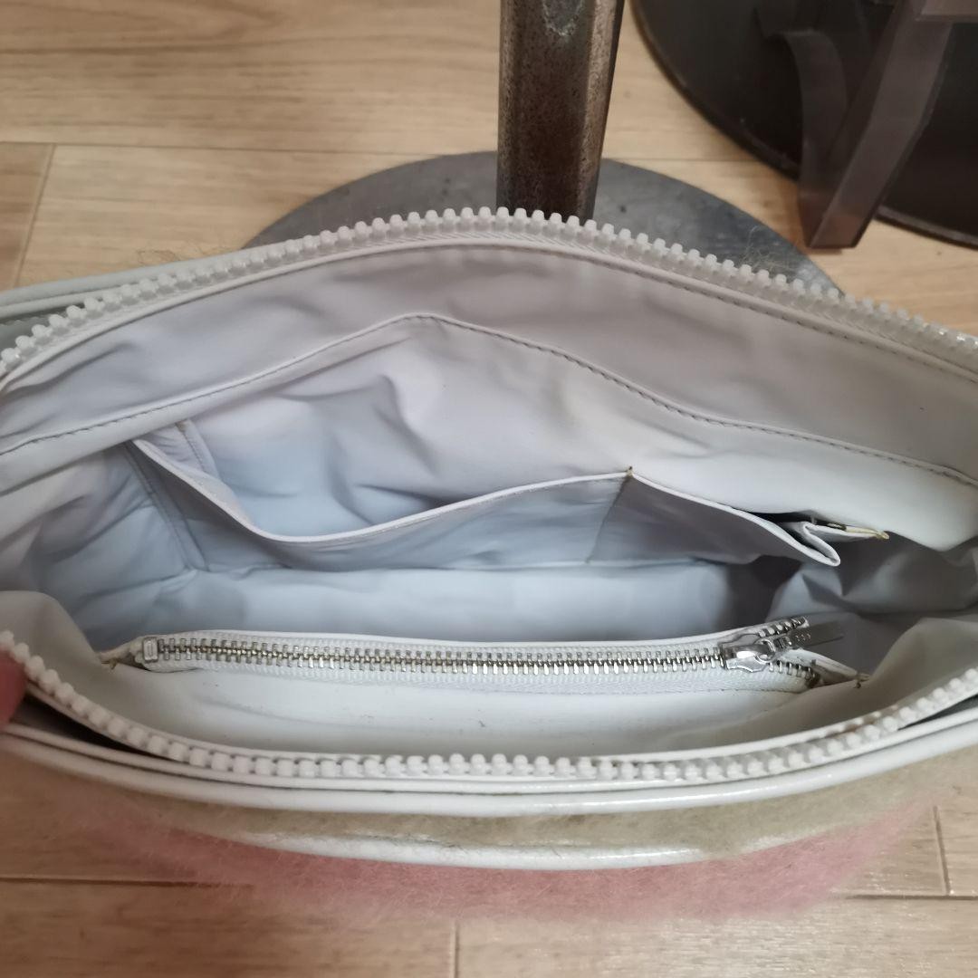 Courreges One Shoulder Bag Green Pink 10.6 inch