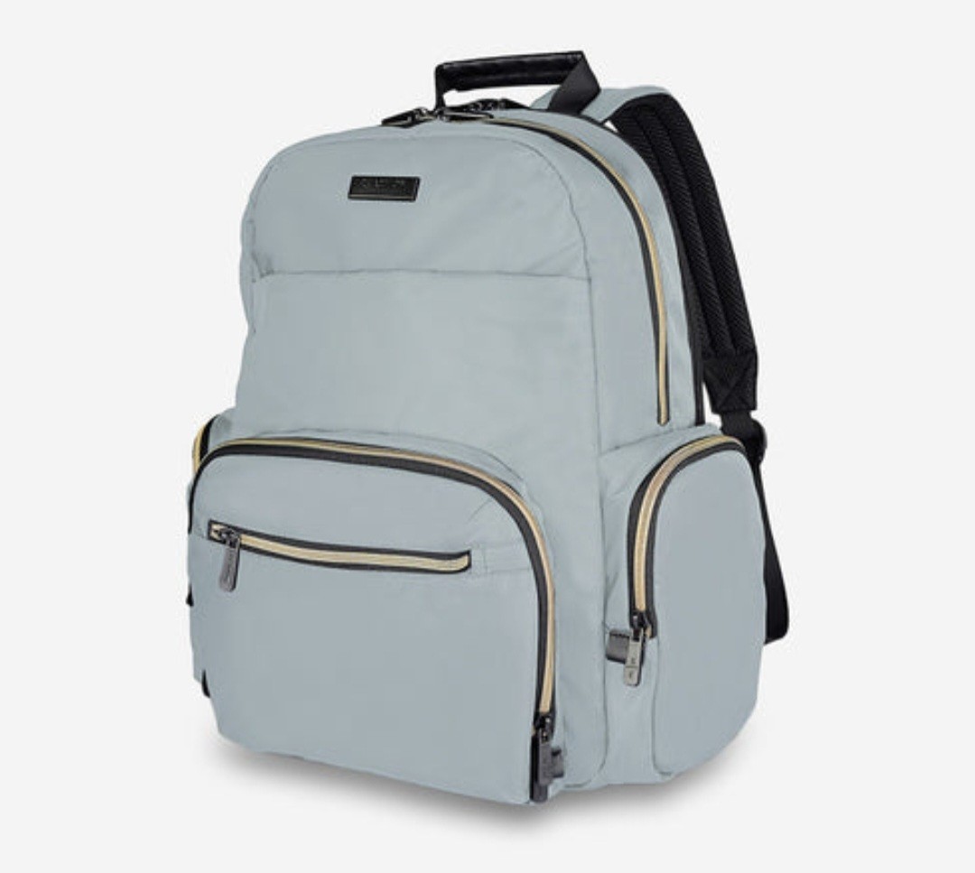 Kenneth Cole Reaction “Sophie” size M Backpack Slate Grey, 15″ Laptop Sleeve