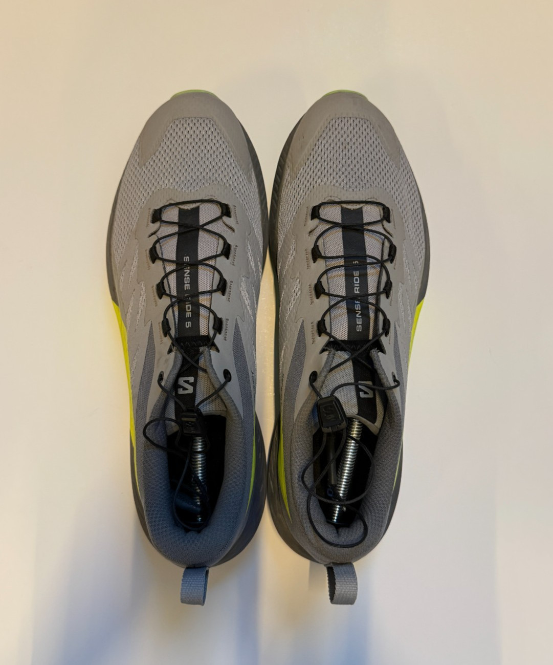 Size 13 – Salomon Sense Ride 5 Alloy/Quiet Shade/Safety Yellow