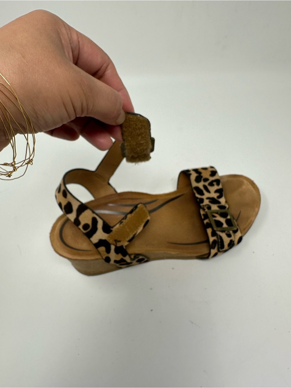 Aetrex Sydney Quarter Strap Espadrille Wedge Women’s 8.5