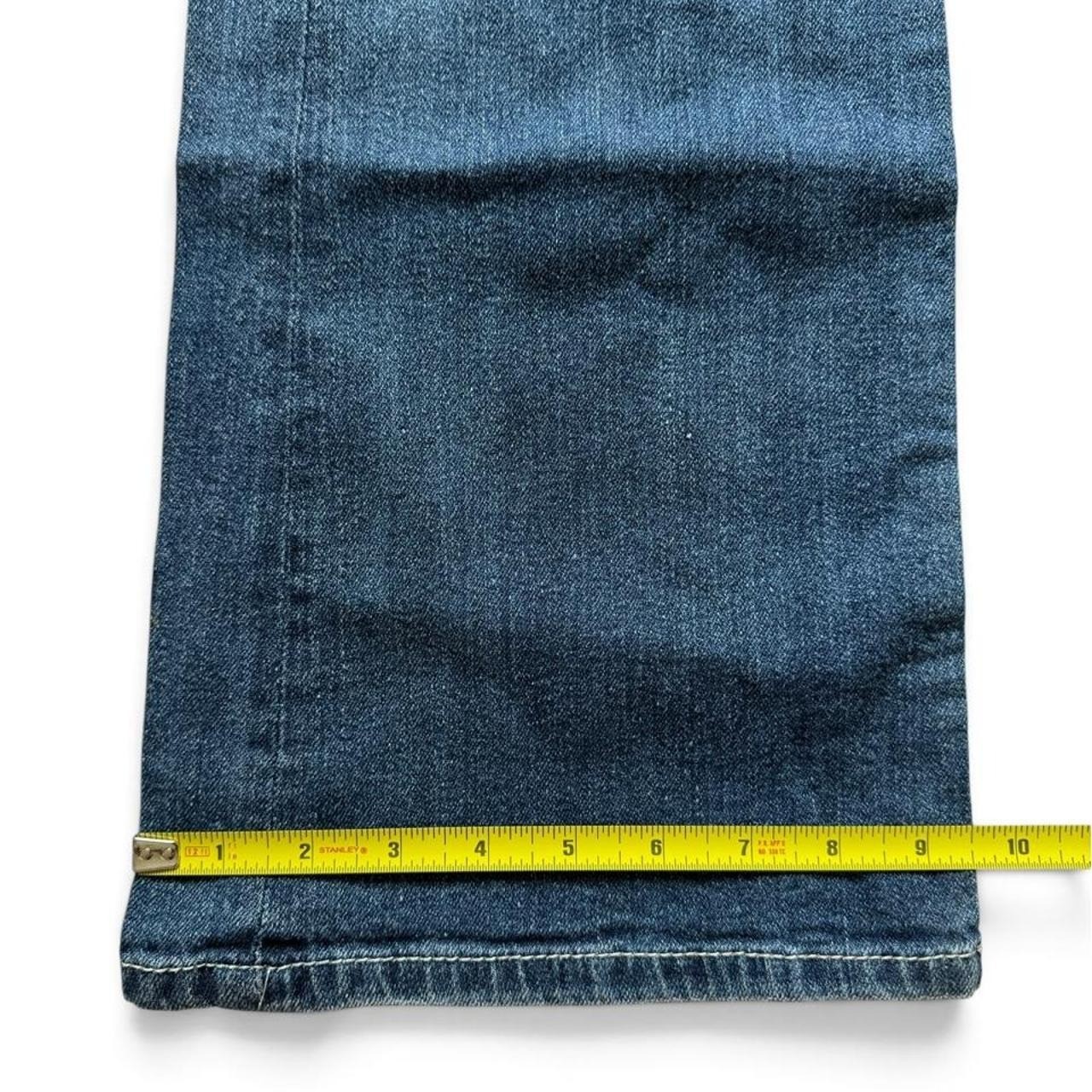 Maurices Womens Y2K Low Rise Flared Jeans Medium Wash Blue Size 9/10 REG