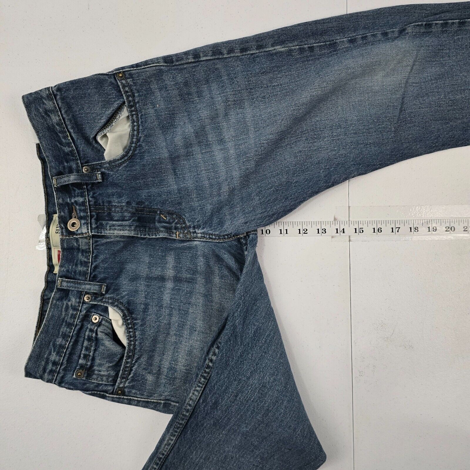 Levi’s 513 slim straight jeans boys 18 reg 29×29 blue denim 4929