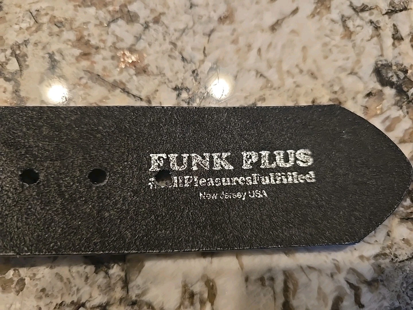 Funk Plus Skull and Crossbones Belt High Quality Punk Goth Made In USA