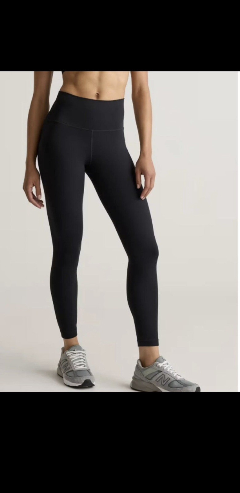 Quince Women’s Power-Up High-Rise Training Pocket Legging BE5 Black Small NWOT