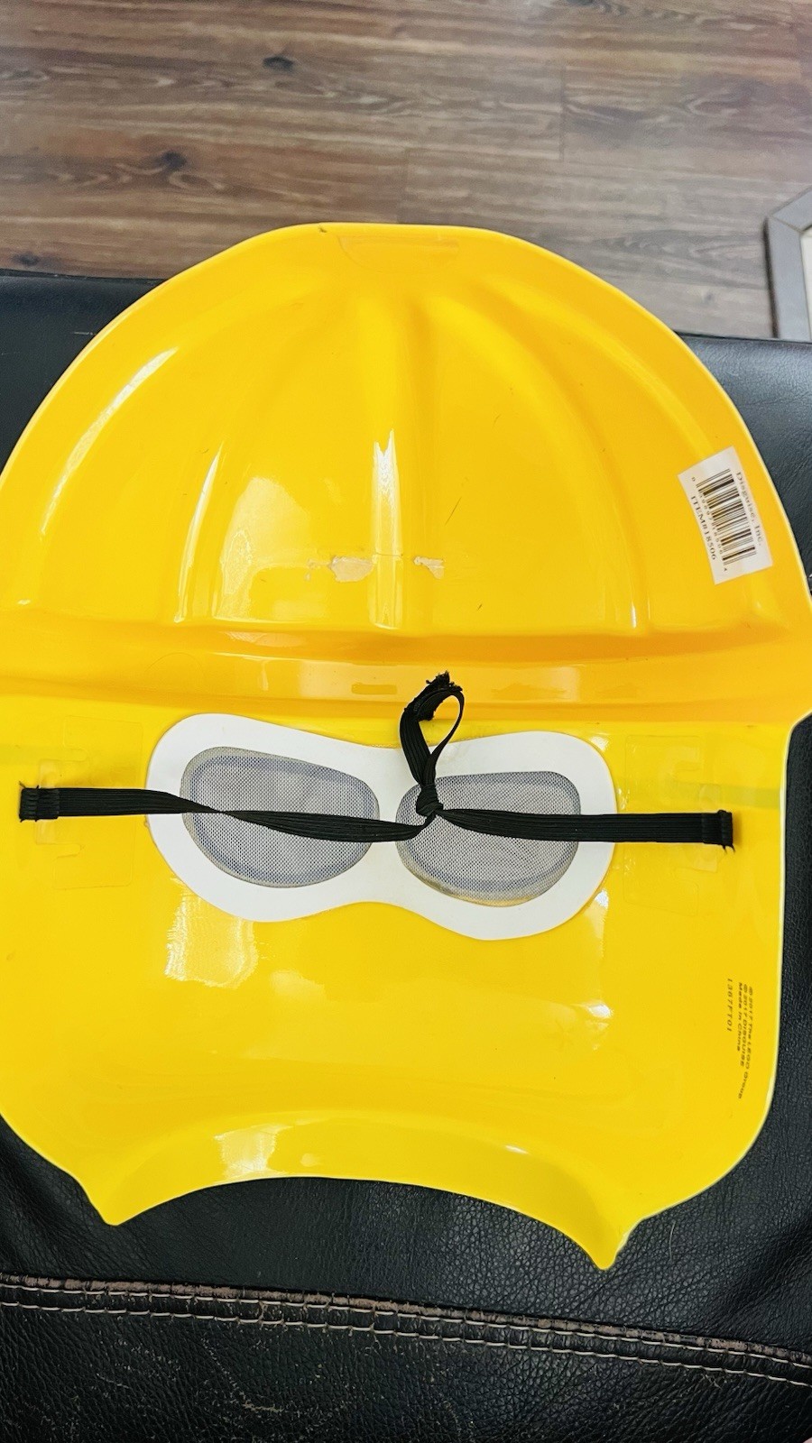 Disguise LEGO Construction Worker Minifigure Face Mask Elastic Strap