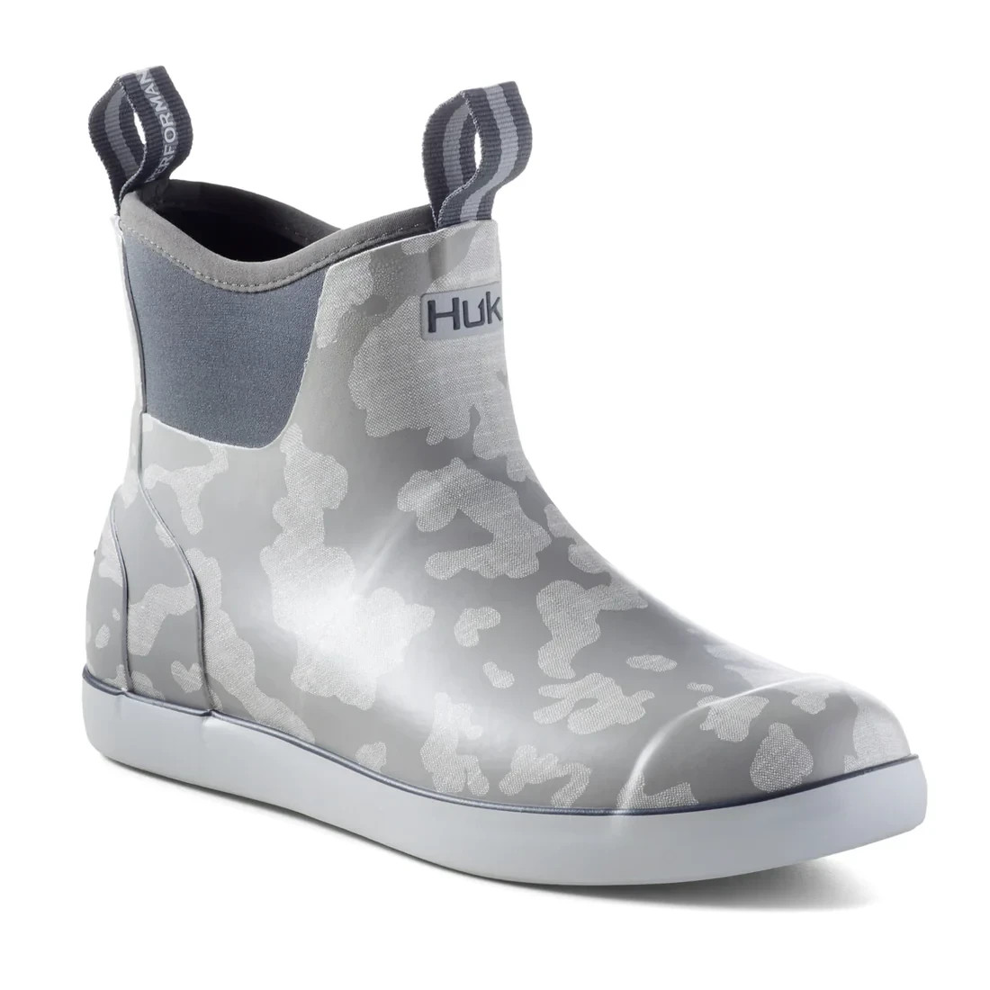 HUK Men’s Rogue Wave WP Ankle Deck Fishing Boot Overcast Gray Size 8, 9