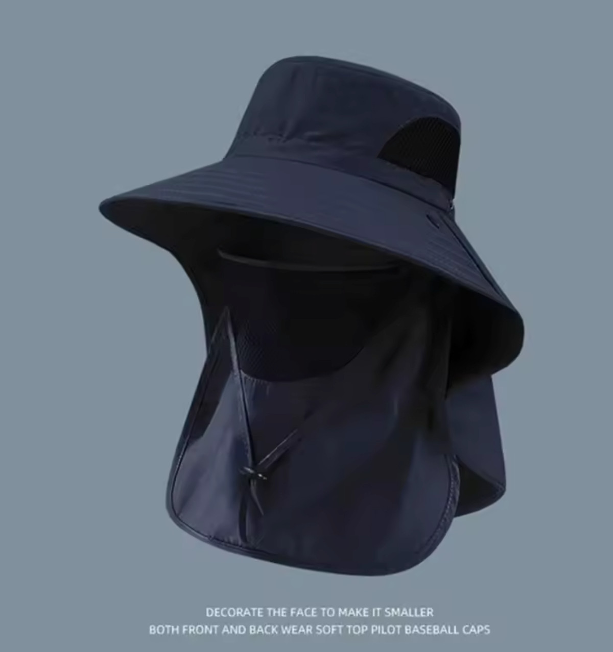 Wide Brim Sun Hat UV Protection Bucket Cap For Hiking Camping Fishing Safari Men