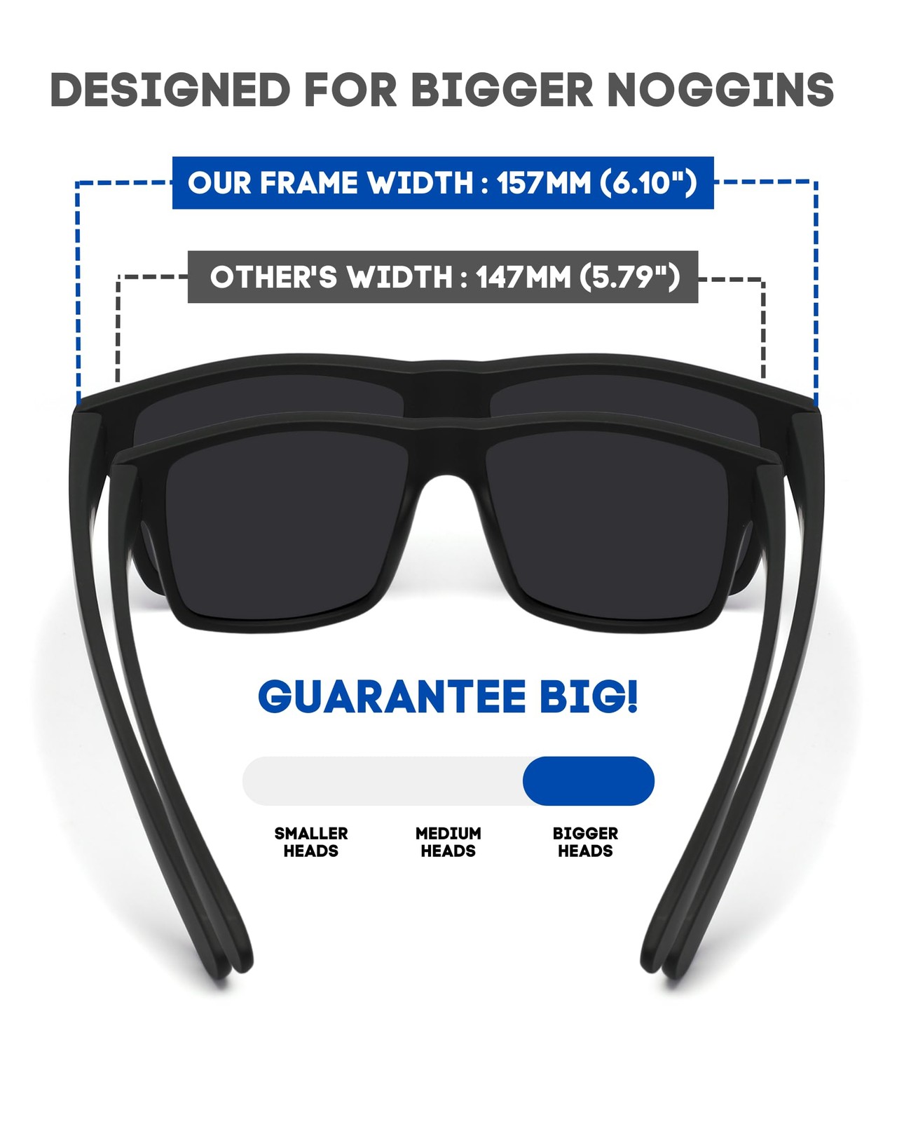 XXL Size Extra Large Fit, Matte Rubber Black| Polarized Black (Cat4)