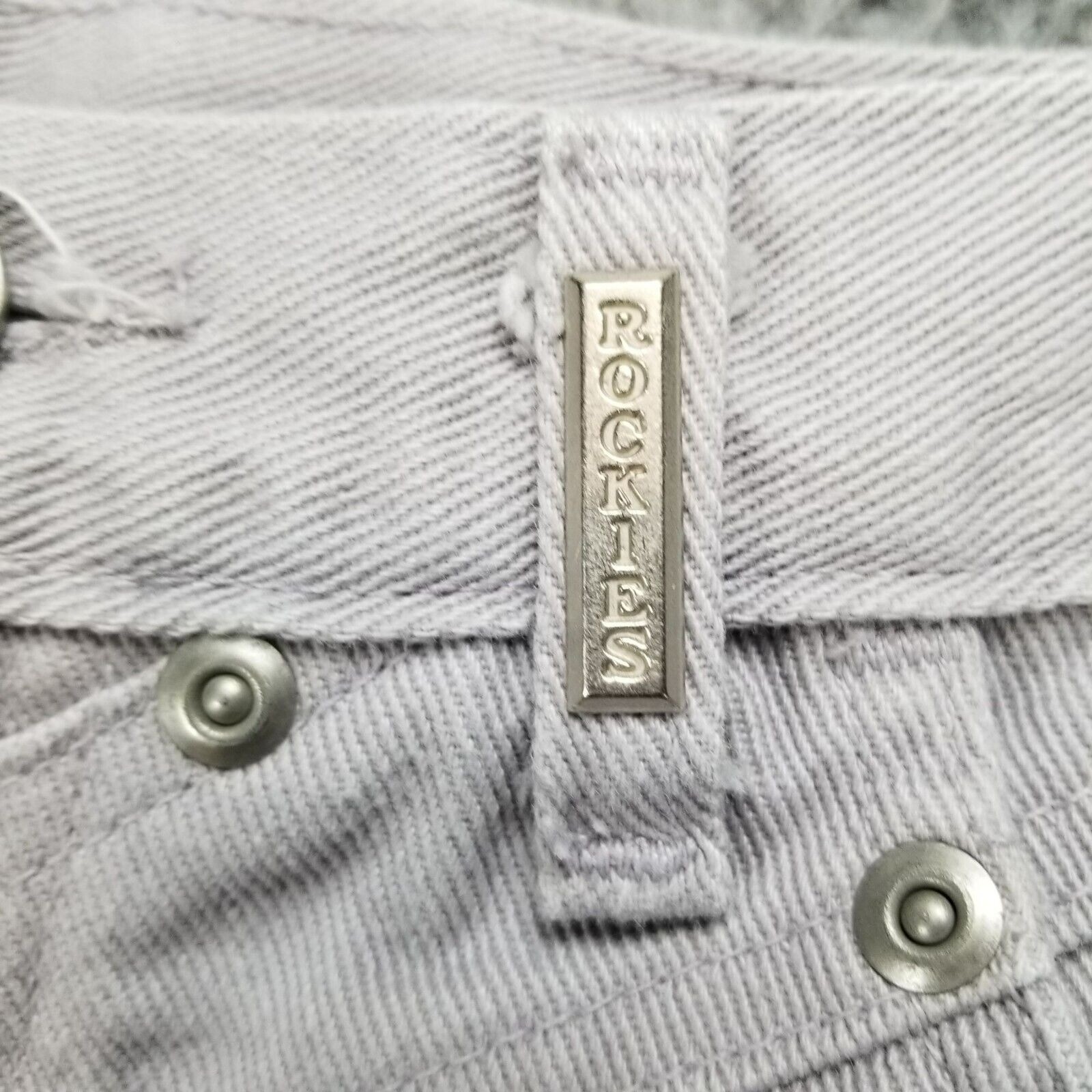 Rockies Jeans Womens 9 Tall Gray Cotton Denim Bootcut Vintage *Read*