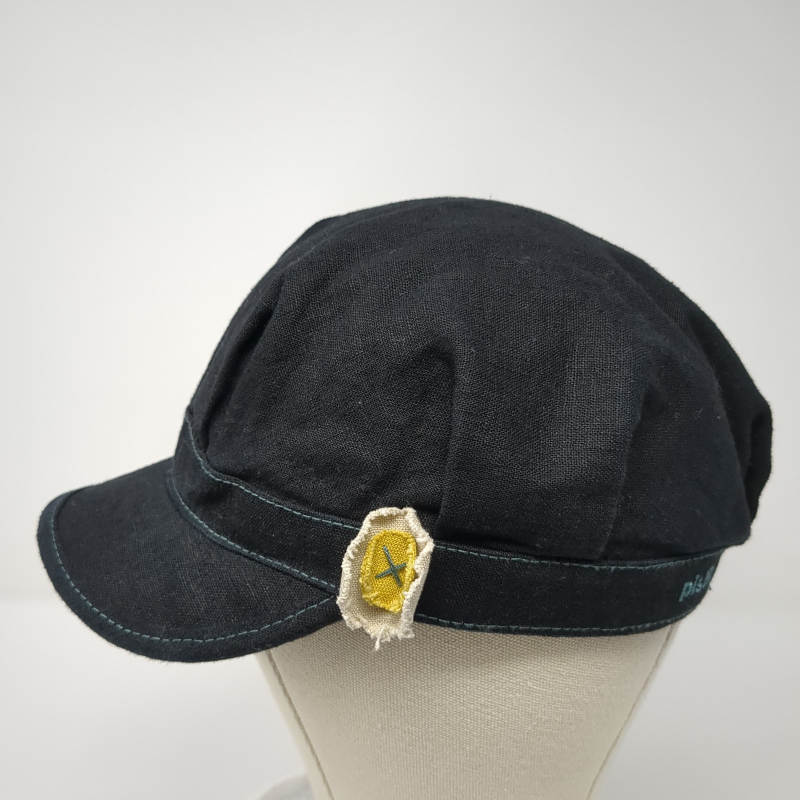 Pistil Fitted Cadet Army Cap Black One Size Solid Casual Lined Outdoor