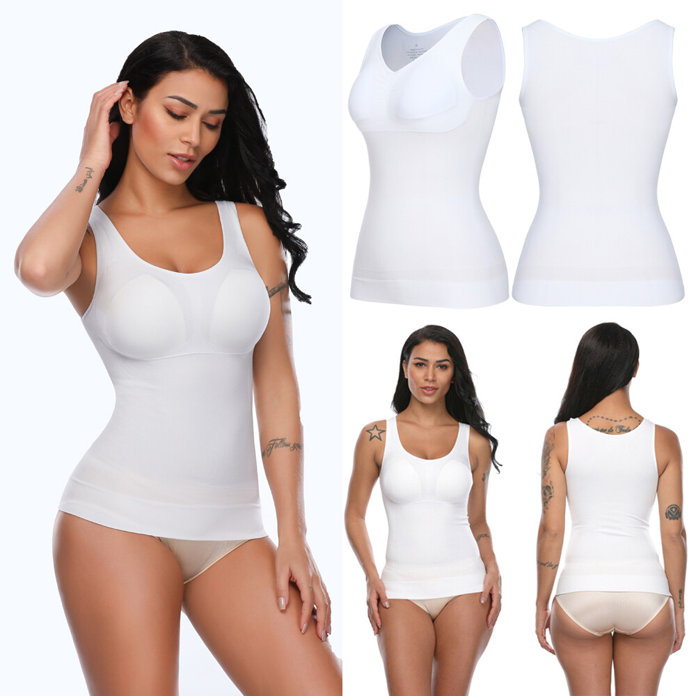 Women Body Shaper Compression Vest Tank Top Slimming Corset Top Undershirts