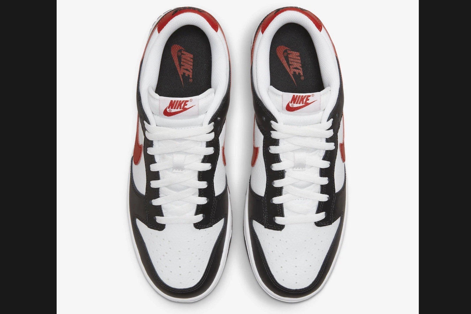 Nike Dunk Low Retro Red Swoosh Panda FB3354-001 Brand New