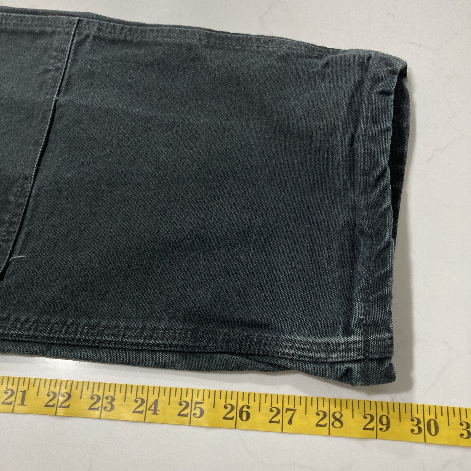 VTG Carhartt B01 BLK Double Knee Work Pants Mens 36×30 (Fits 34×29) Distressed