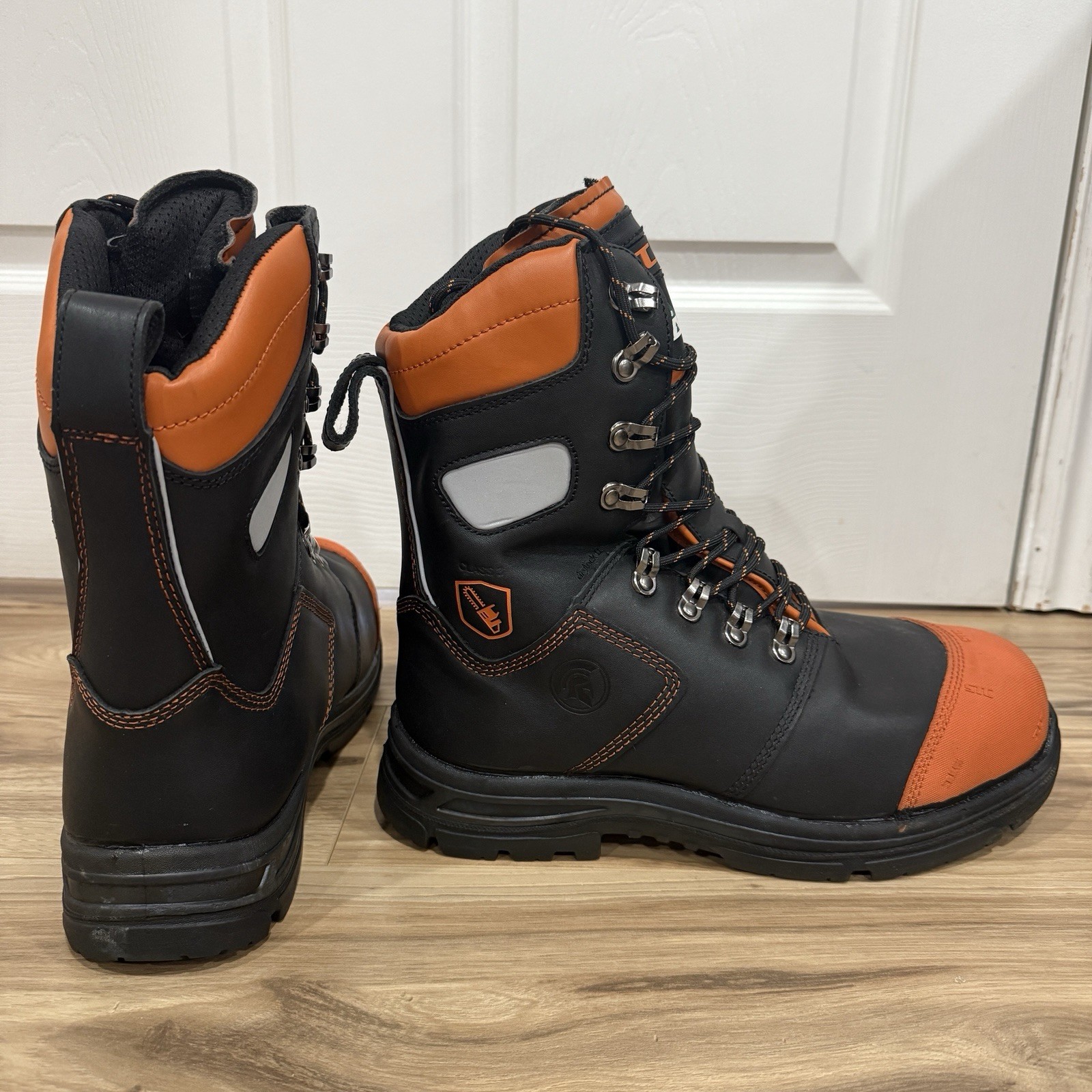 Battler, Orange | 8″ Lumberjack Chainsaw Safety Composite Toe Work Boots