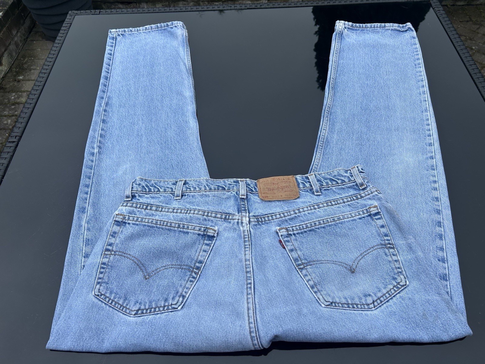 Levi 505 Regular Straight Fit Waist 39in Inside Leg 34in 100% Cotton In Denim
