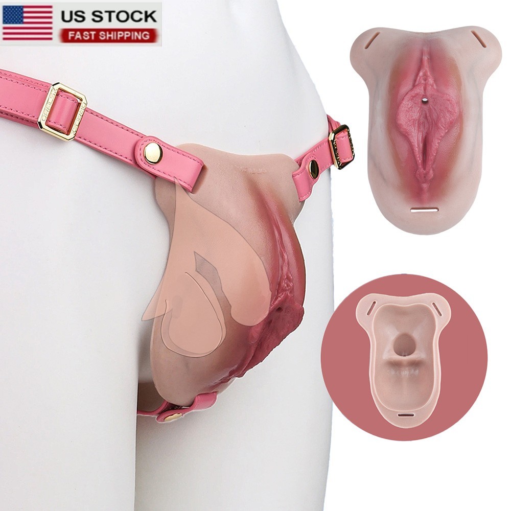 Soft Silicone Strapon Cage Panties Wearable Men’s Hiding Gaff for Transgender