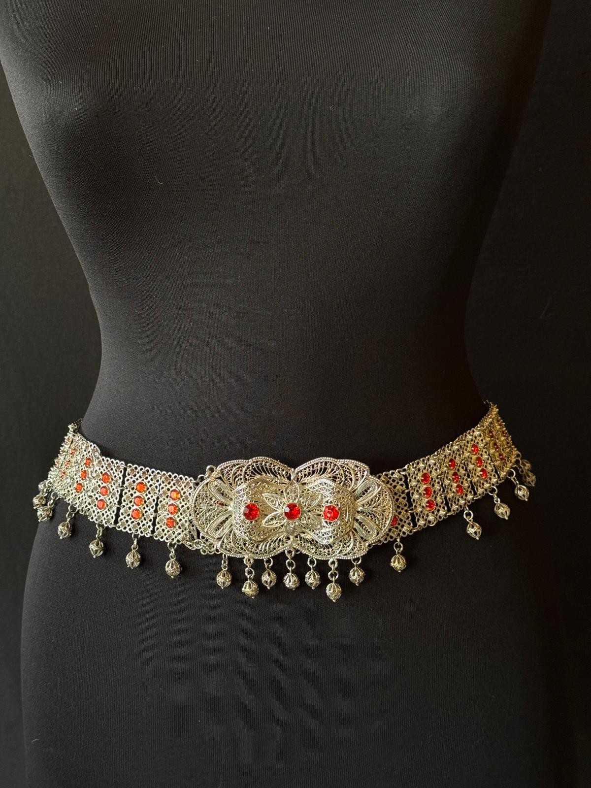 Bridal Belt, Filigree Embroidered, Ottoman Model Bindalli Belt, Anatolian Turkis