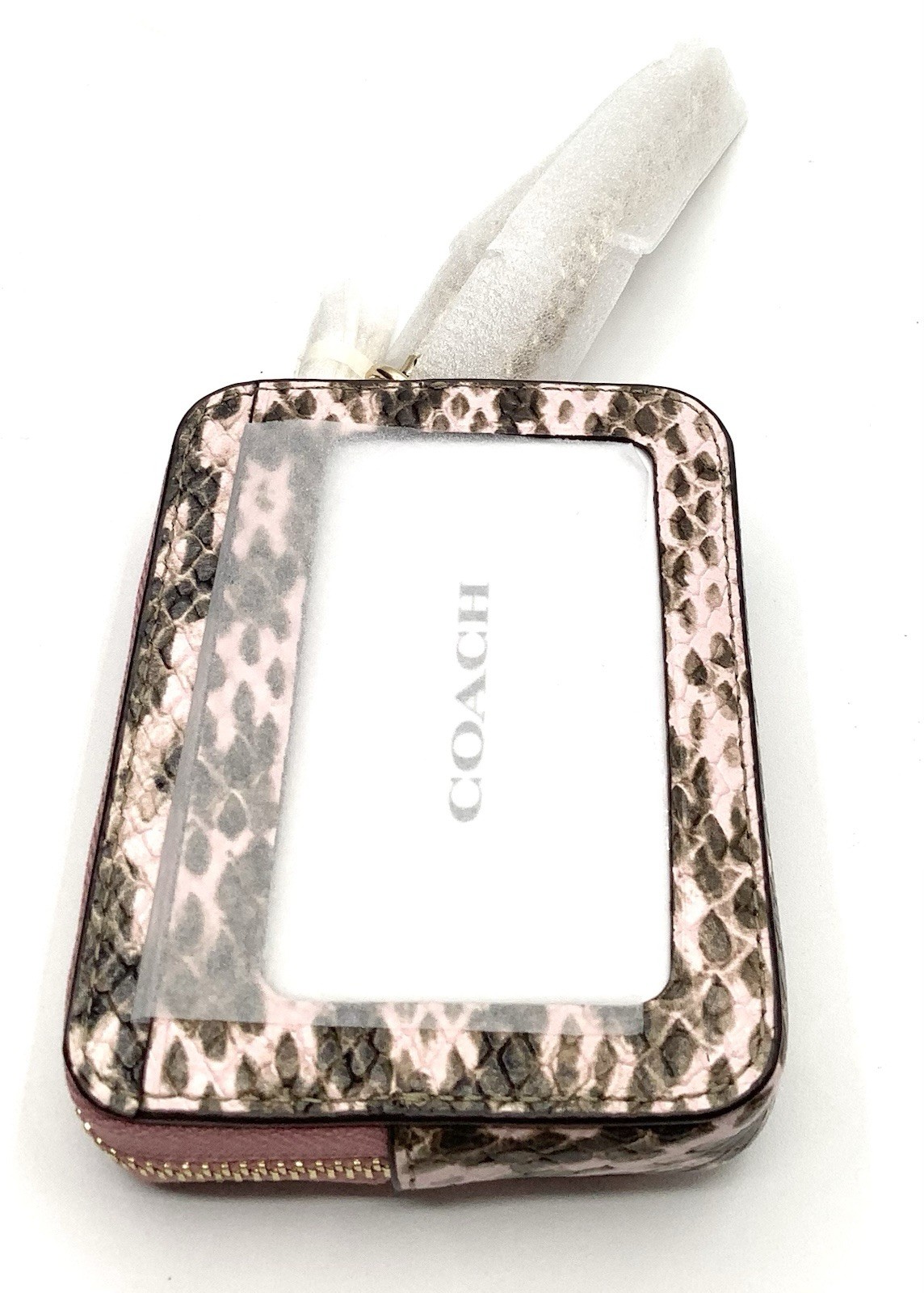 Coach Mini Rowan Crossbody Bag in Snake-Embossed Leather with Card Case – NWT