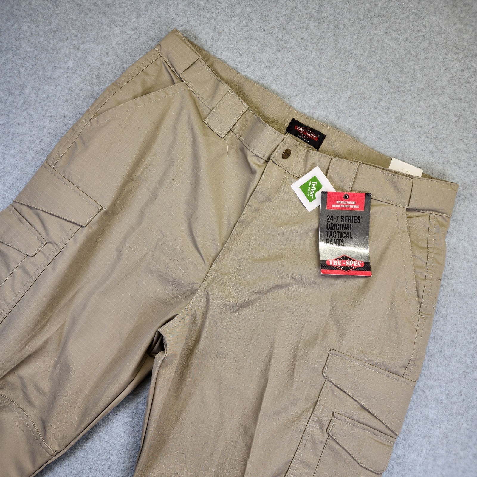 NEW Tru-Spec 24-7 Series Original Tactical Pants Beige Mens 42×31 Ripstop
