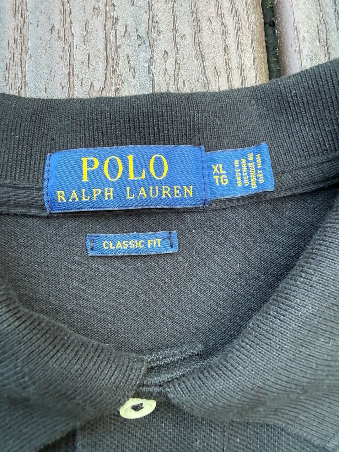 Polo Ralph Lauren Classic Fit Mesh Polo Shirt Black with Red Pony