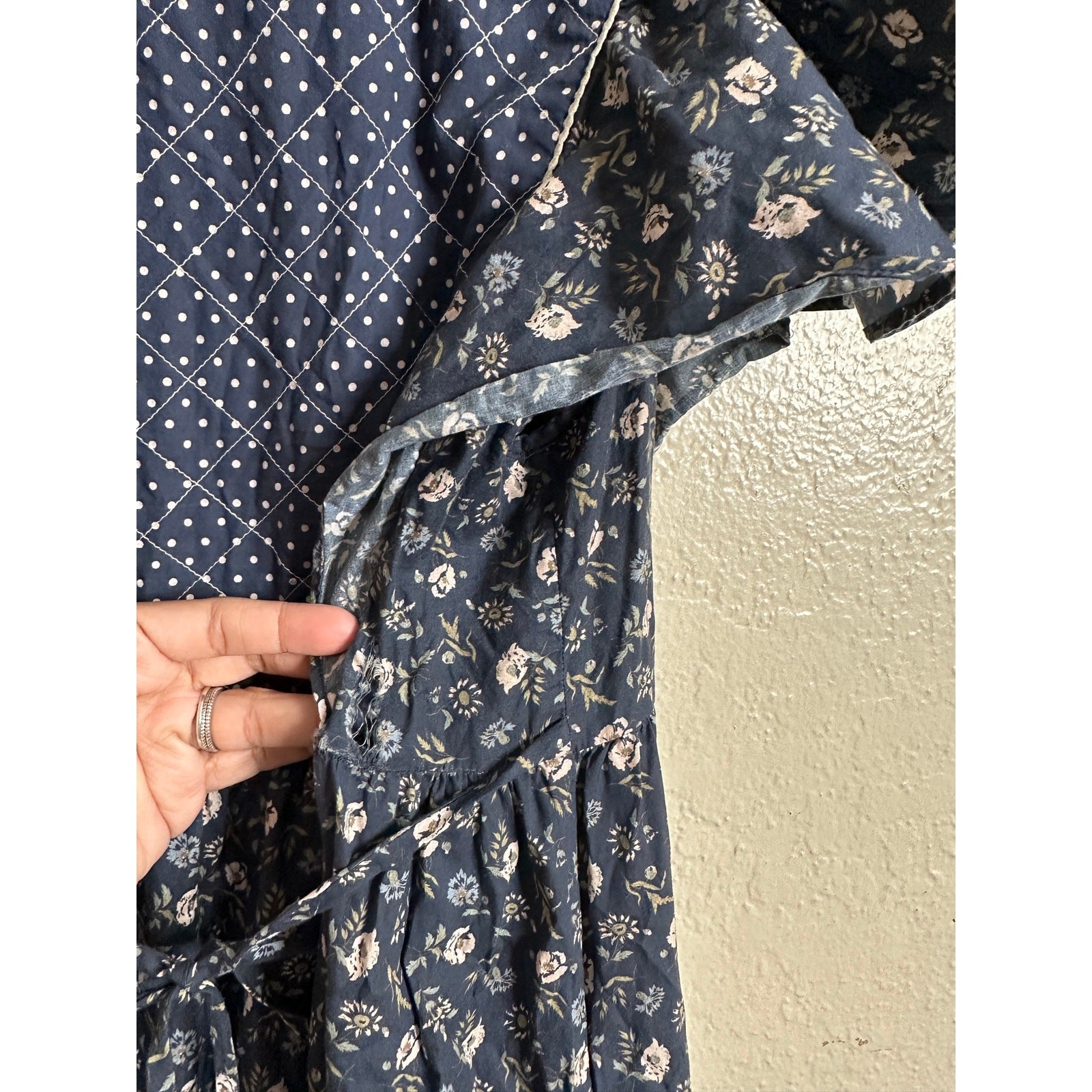 Christy Dawn Greta Dress in Oat Straw Blue size XS (FLAWED)
