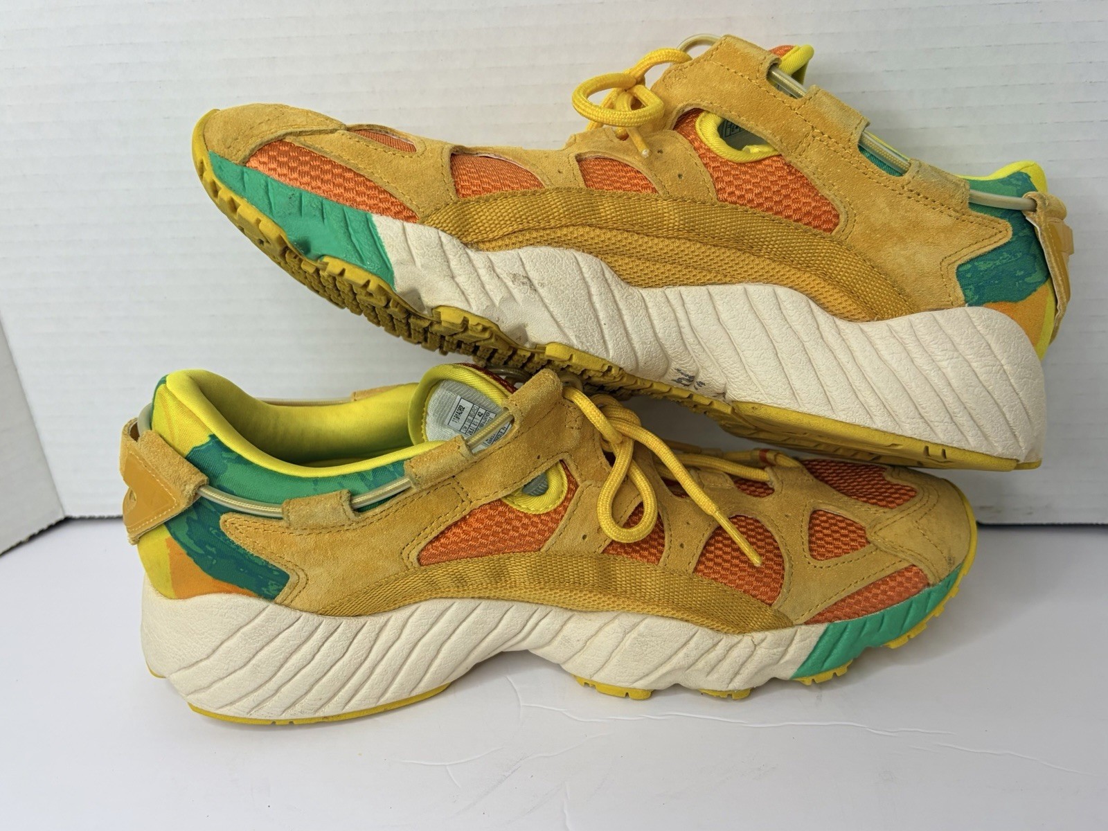 Asics Gel-Mai Knit Sunflower Sneakers Mens 8.5 Chunky Retro Dad Running Shoes
