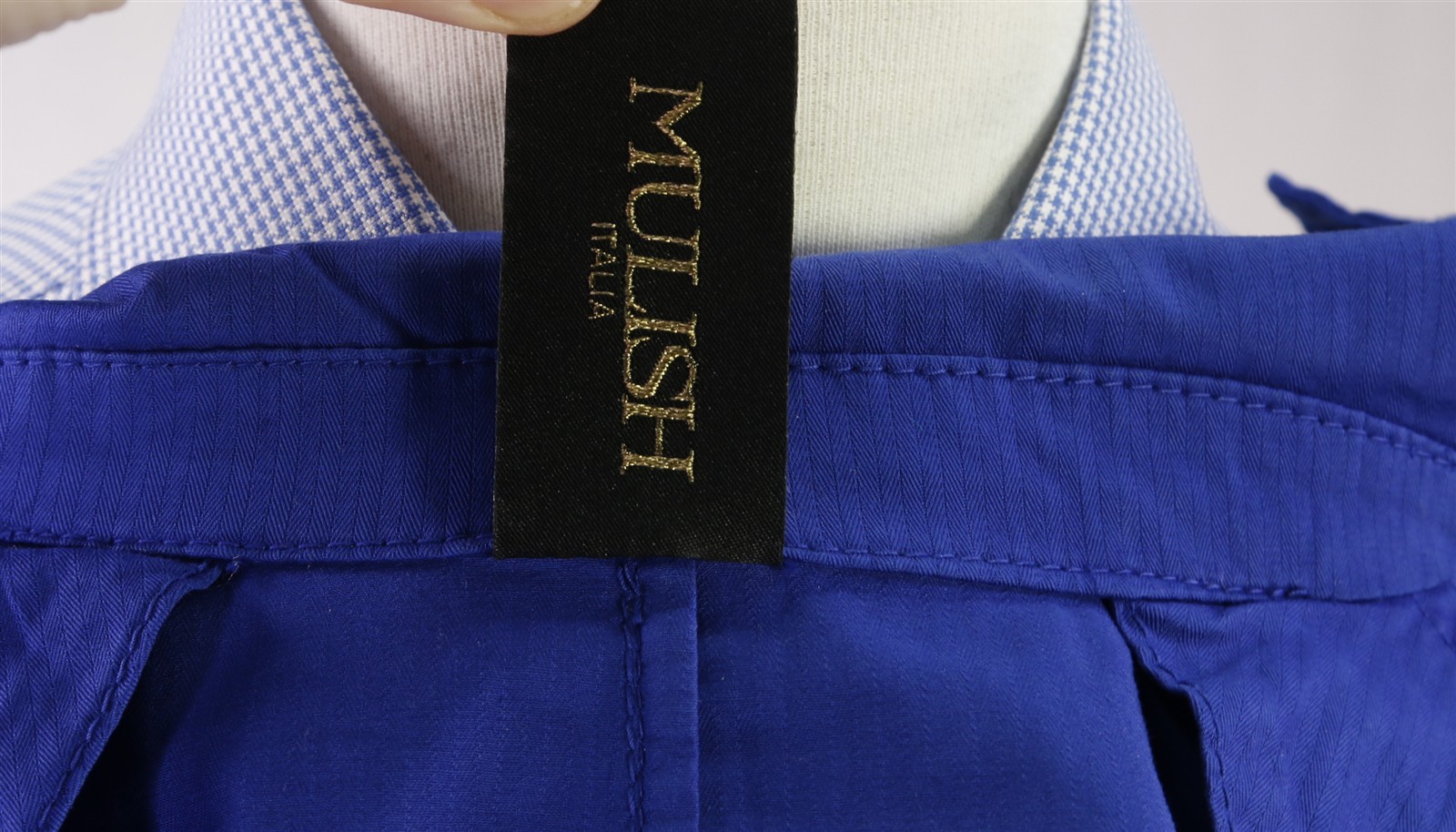Mulish Italia Royal Blue Cotton Patch Pocket Unstructured Blazer Jacket 38S