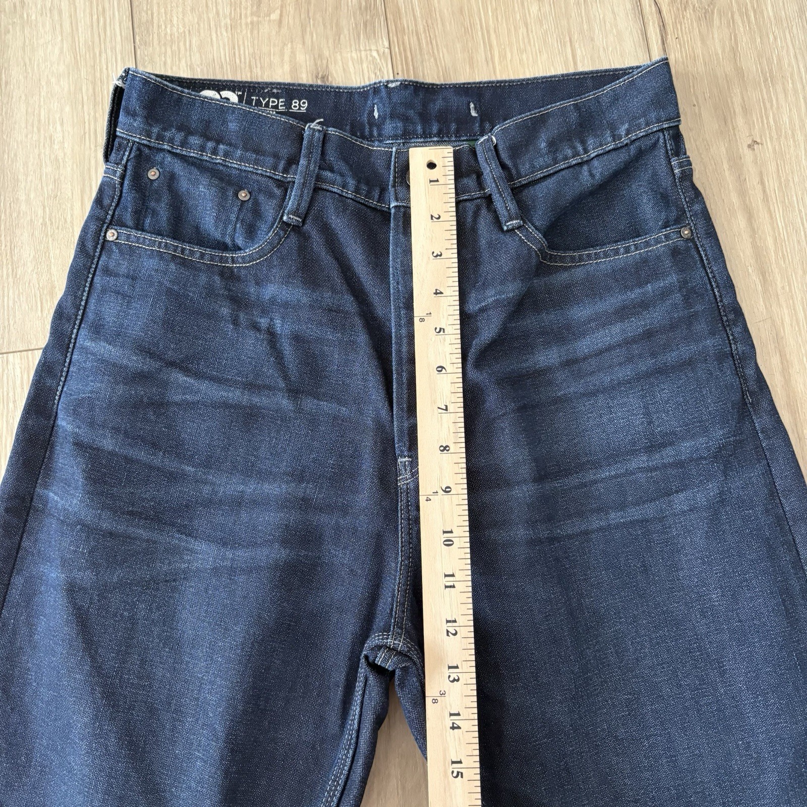 G Star Original Raw Denim Dark Blue Jeans Women Sz 28 Loose Type 89