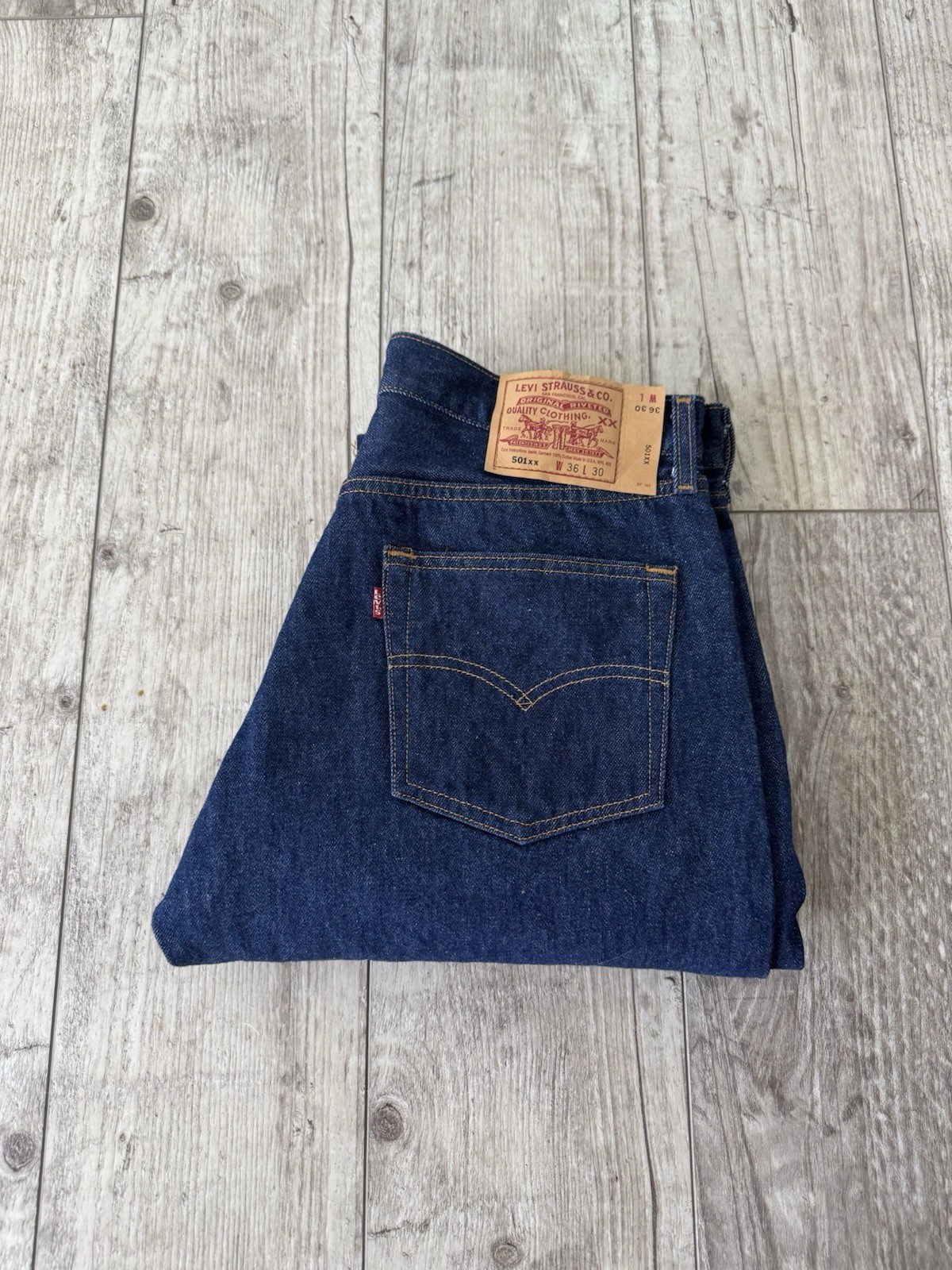 Brand New Levi’s 501xx Made In USA Valencia 555 09/99 Sz 36 X 30 Actual 33 X 28