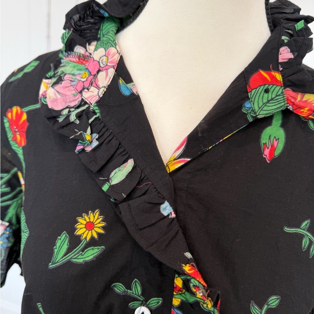🤩 NWT – Mille Floral Button-Down Blouse – Size XXS