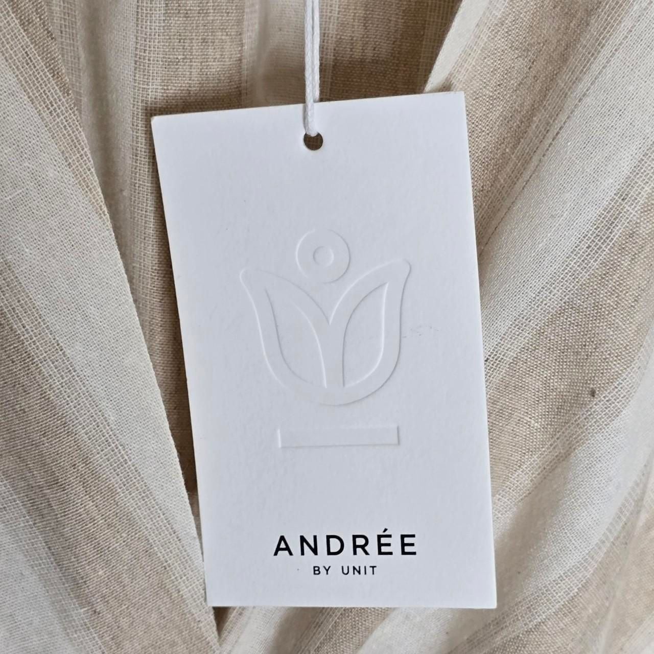 Andrée By Unit Striped Knot Front Collared Dress