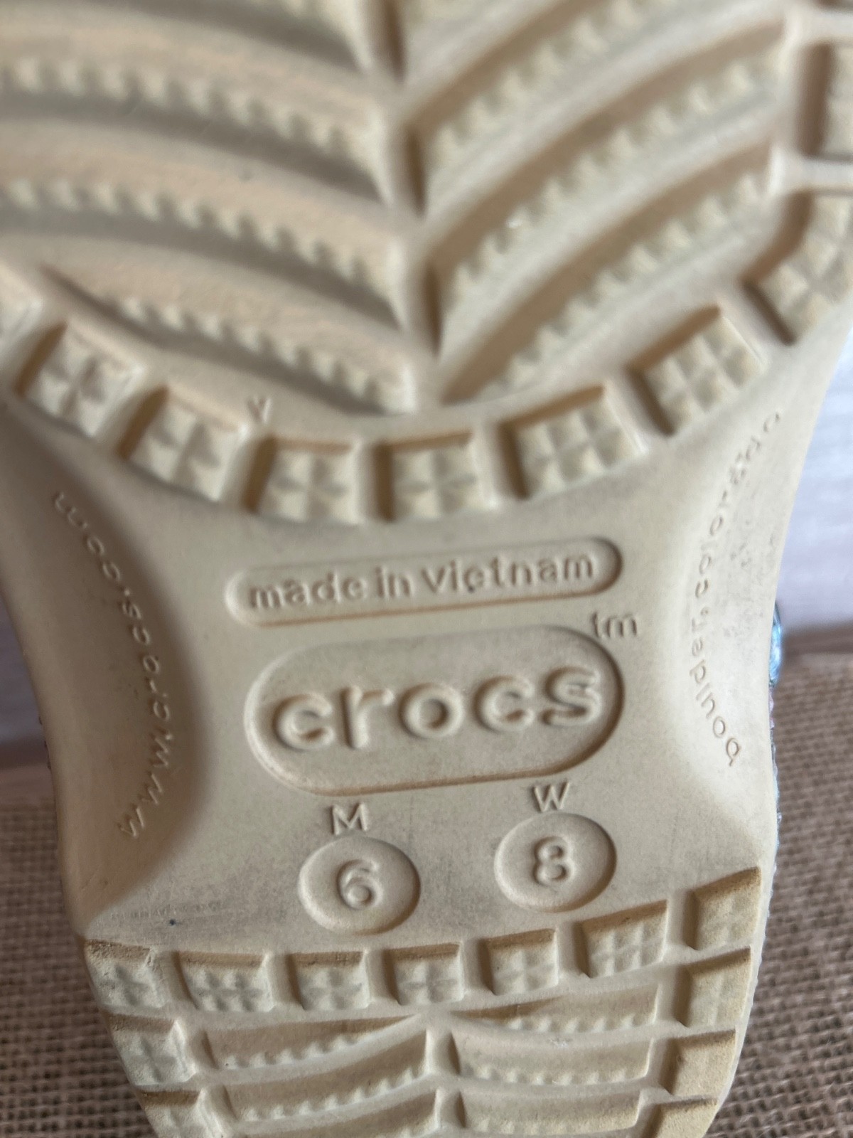 Crocs Classic Wheat Tweed Clog Slip -on Sandals Shoes US Size M6/W8