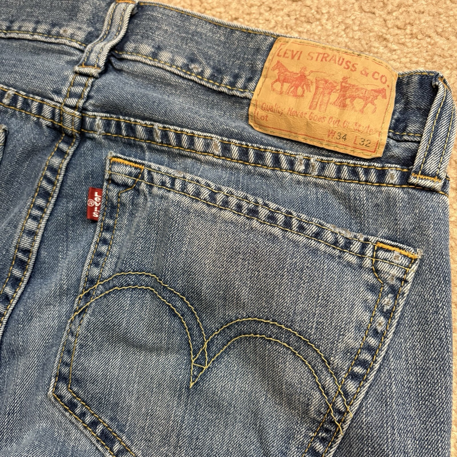 Levis Red Tag Real Loose Type 1 Wide Men’s Size 34 X 32