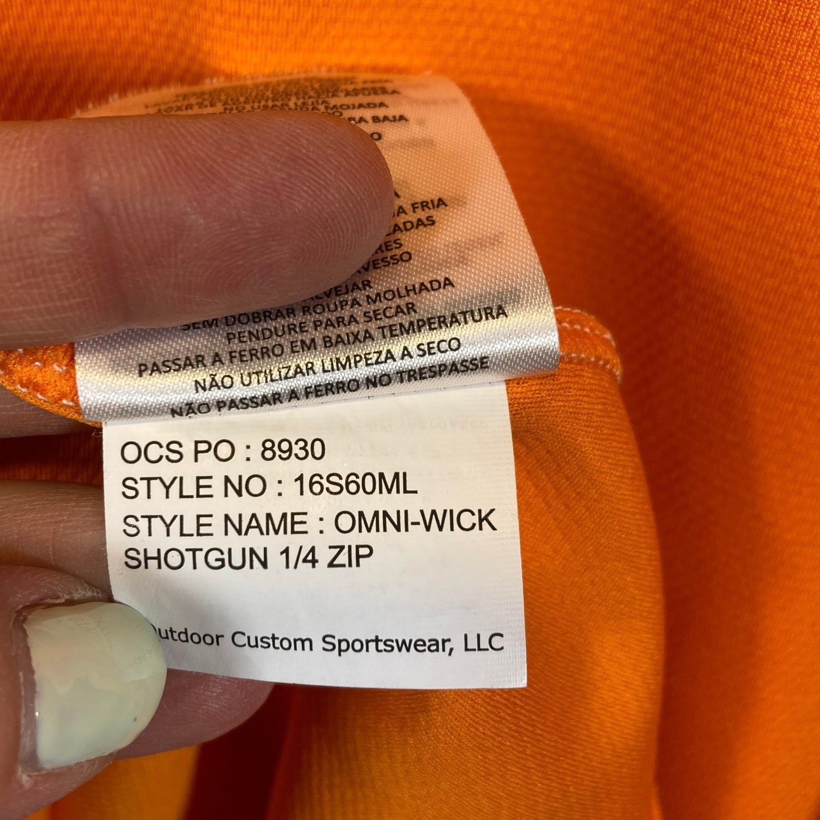 Columbia Golf Mens Orange Omni-Wick Shotgun 1/4 Zip Pullover 2XL 16S60ML