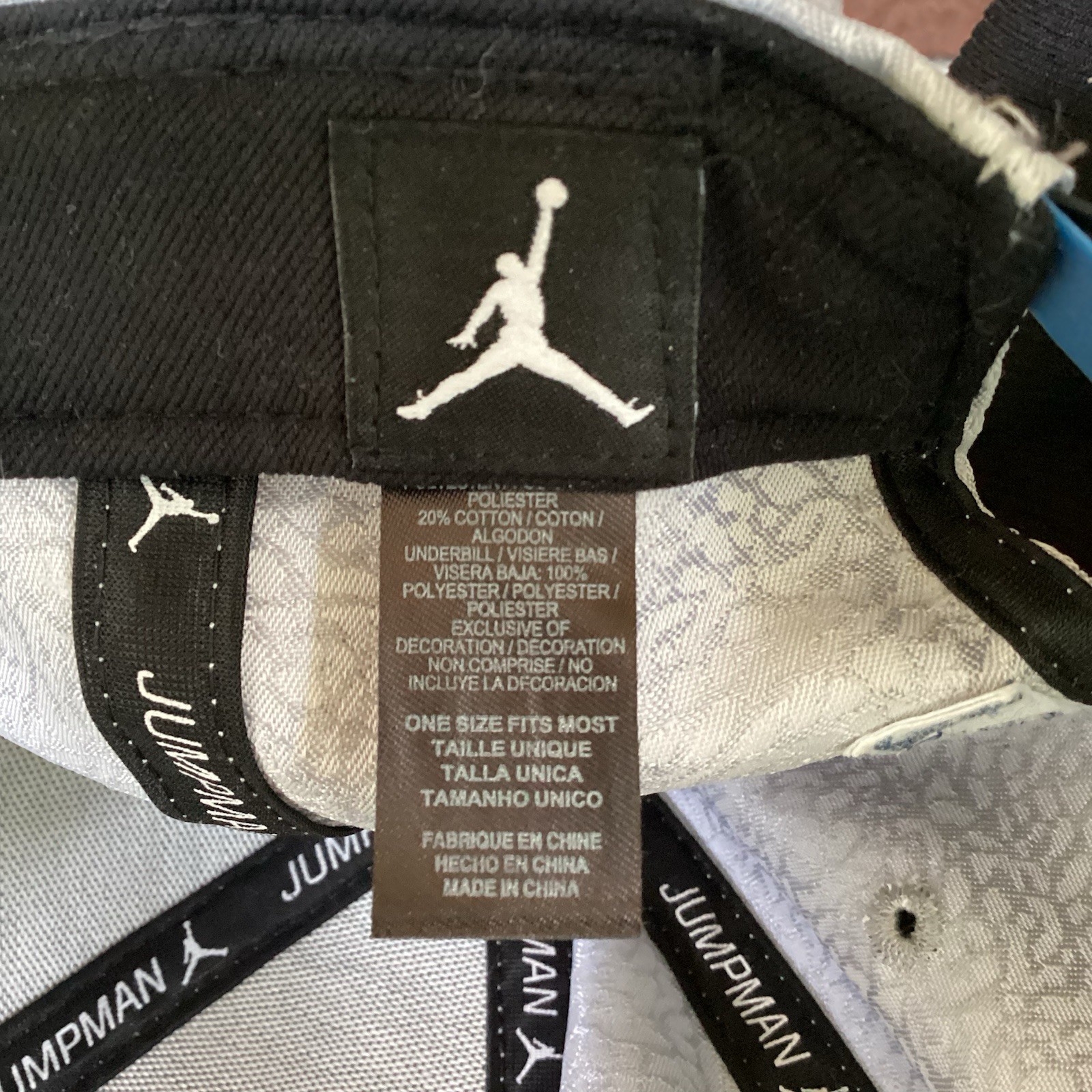 Air Jordon Jumpman Snapback Hat True OG Cement Elephant Gray New Without Tags