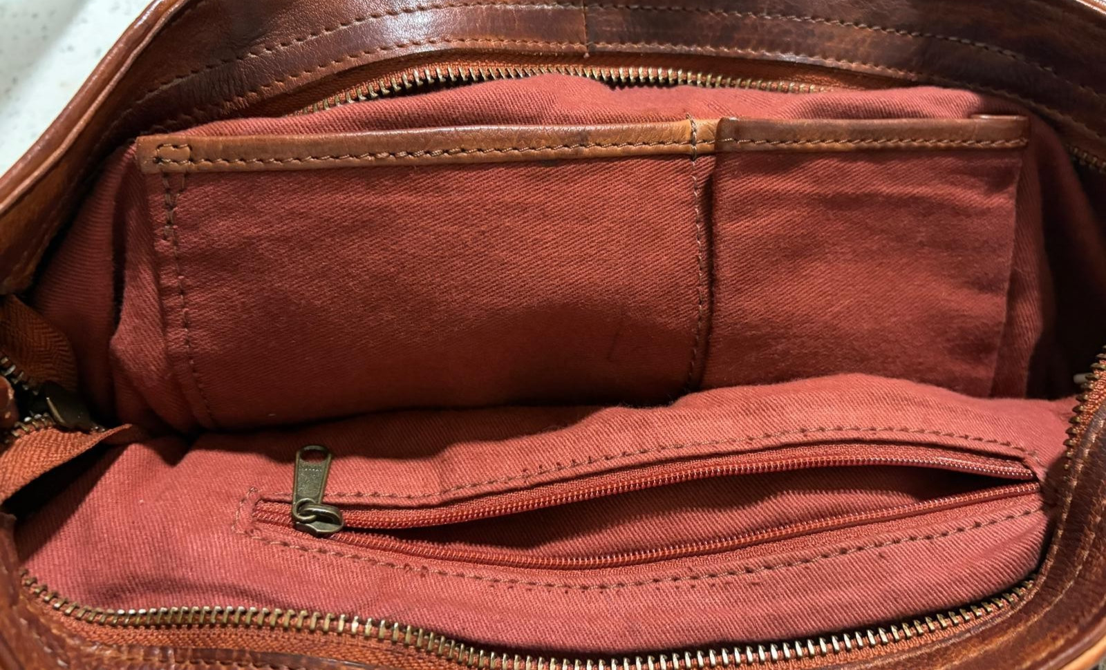 Oak Leather Shoulder-bag, Woven Leather Panel, Cowhide Leather