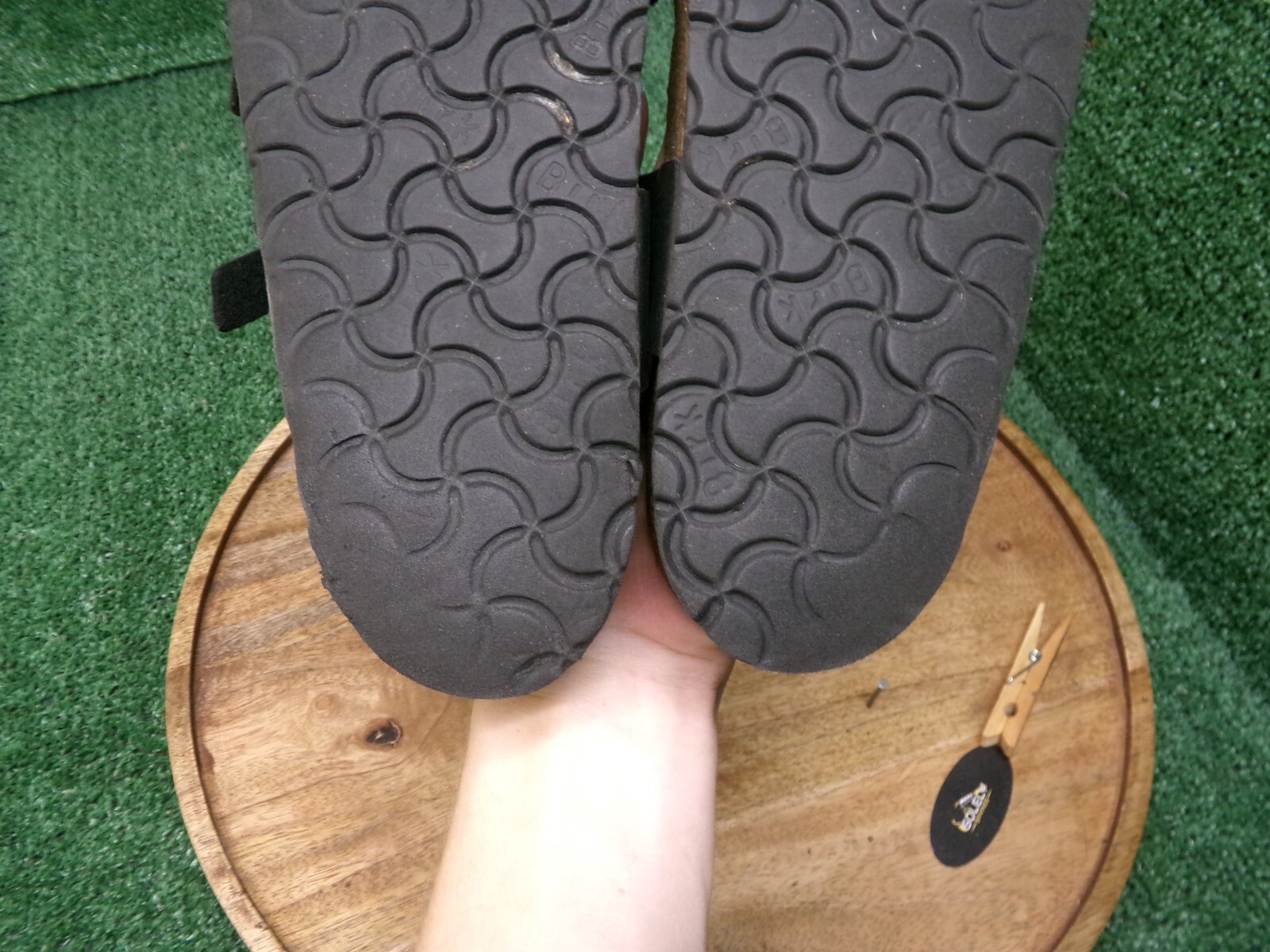 Birkenstock Womens Mayari Black Birko-Flor Toe Loop Sandals Size 38 US 7 Reg.